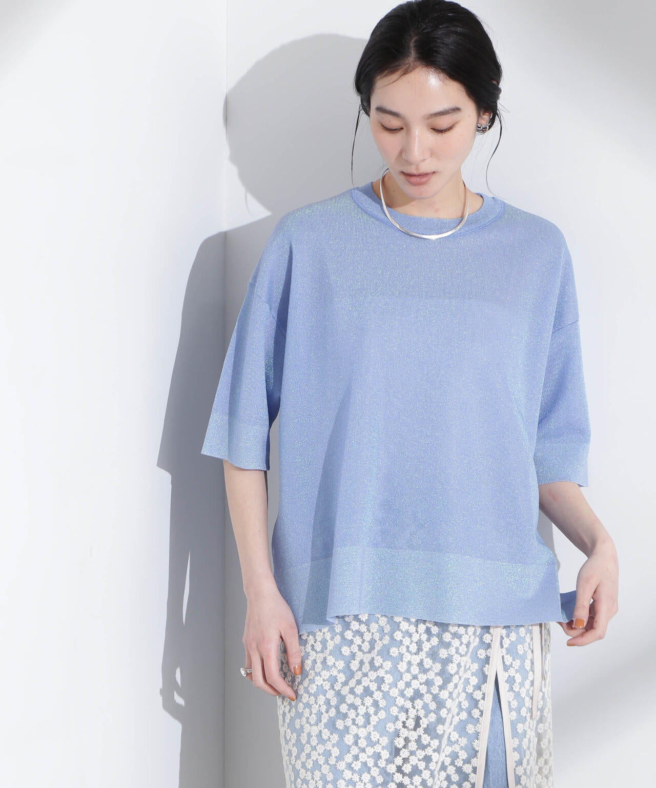 オーロララメシアースムースニットTシャツ 6695122312