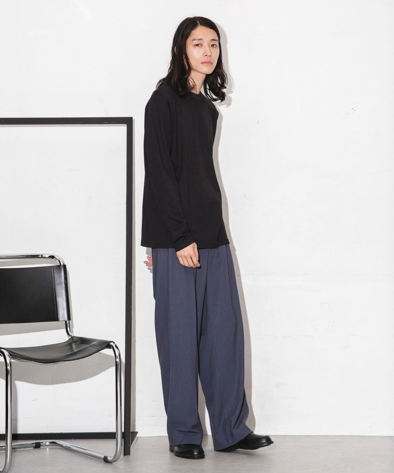 Anti Soaked 汗染み防止 クルーネックTシャツ長袖 6684123208