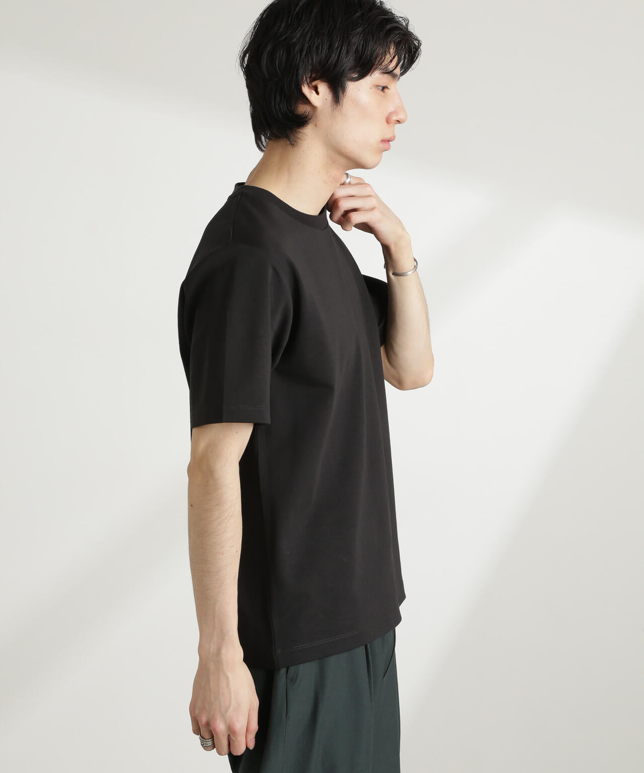 ダブルスムースクルーネックTシャツ 半袖 6725124211