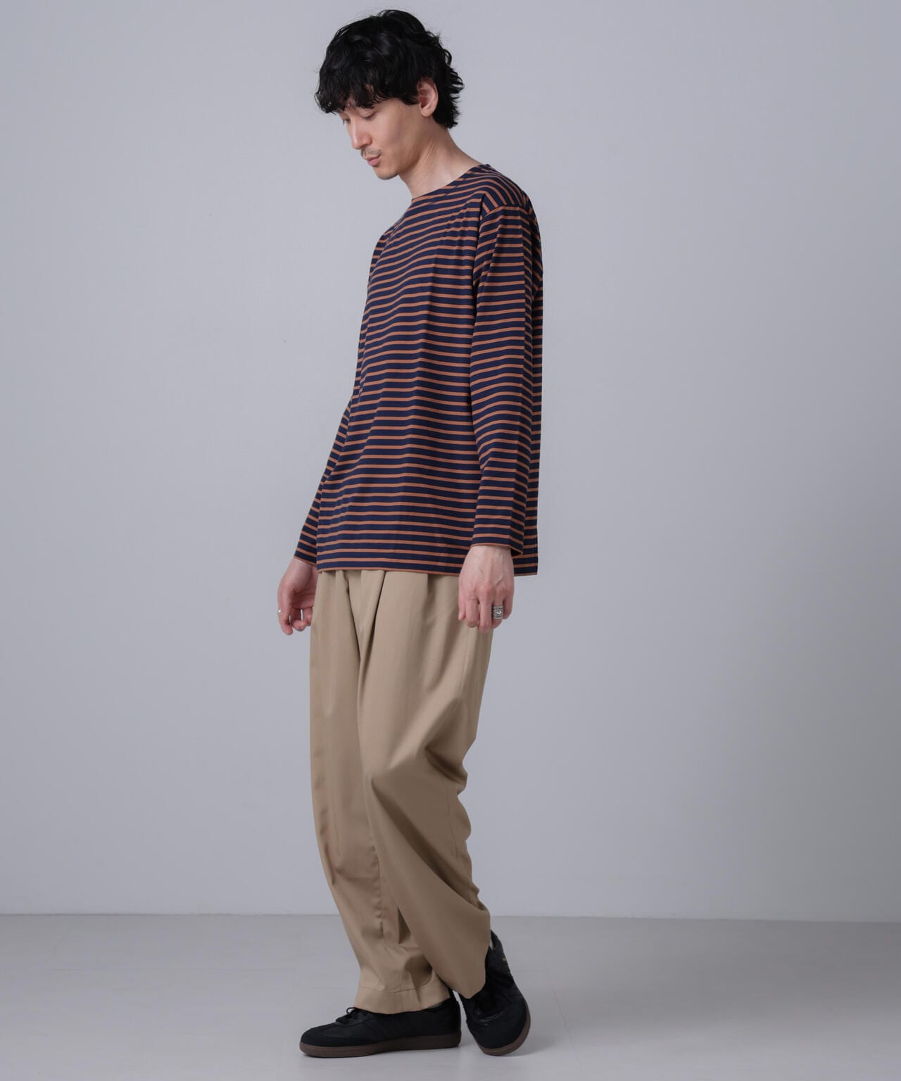 「NJ/CLUB」HOMESTOCKボーダーボートネックTシャツ 6684223201