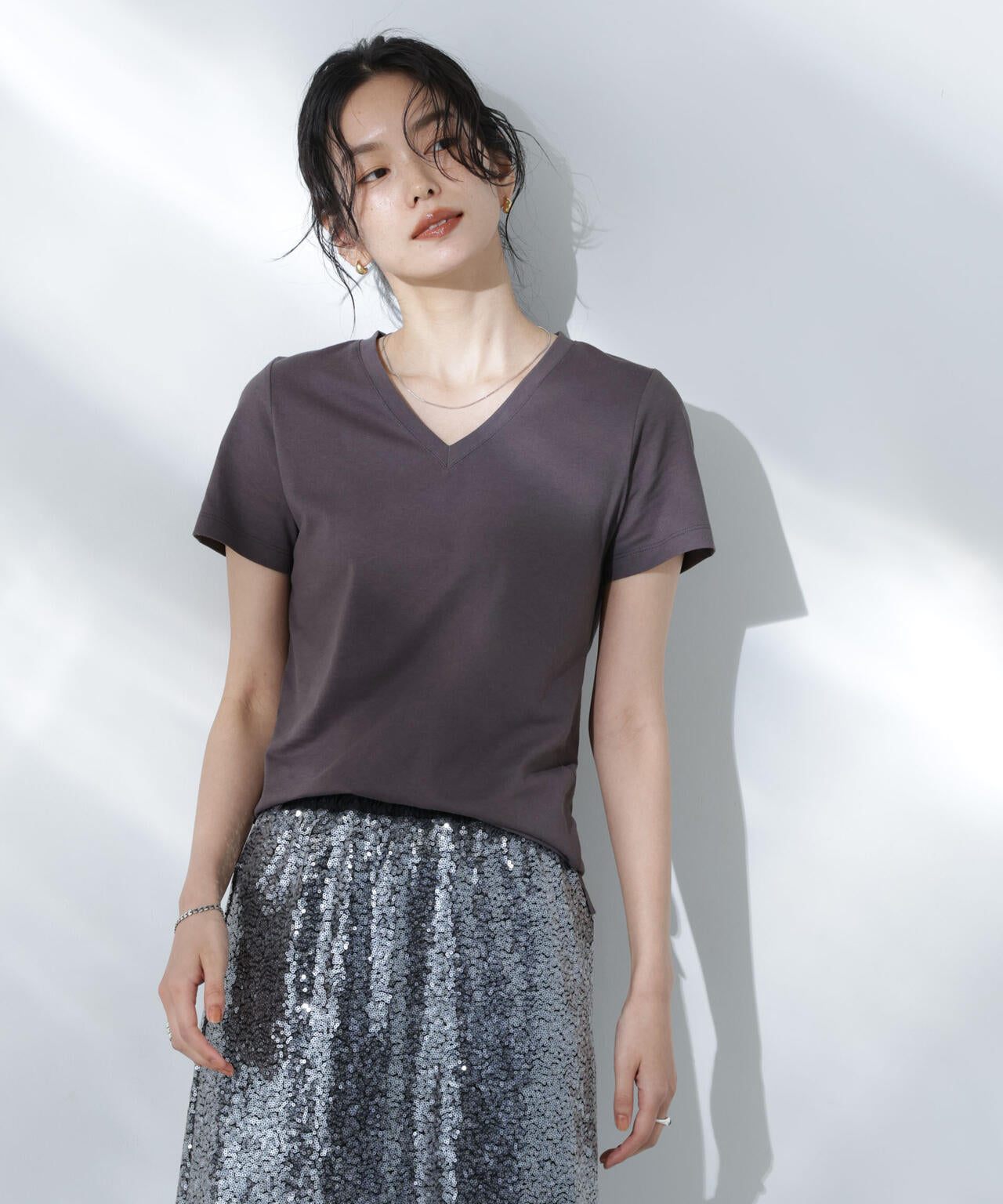 Anti Soaked(R) 汗染み防止VネックTシャツ 6695124301