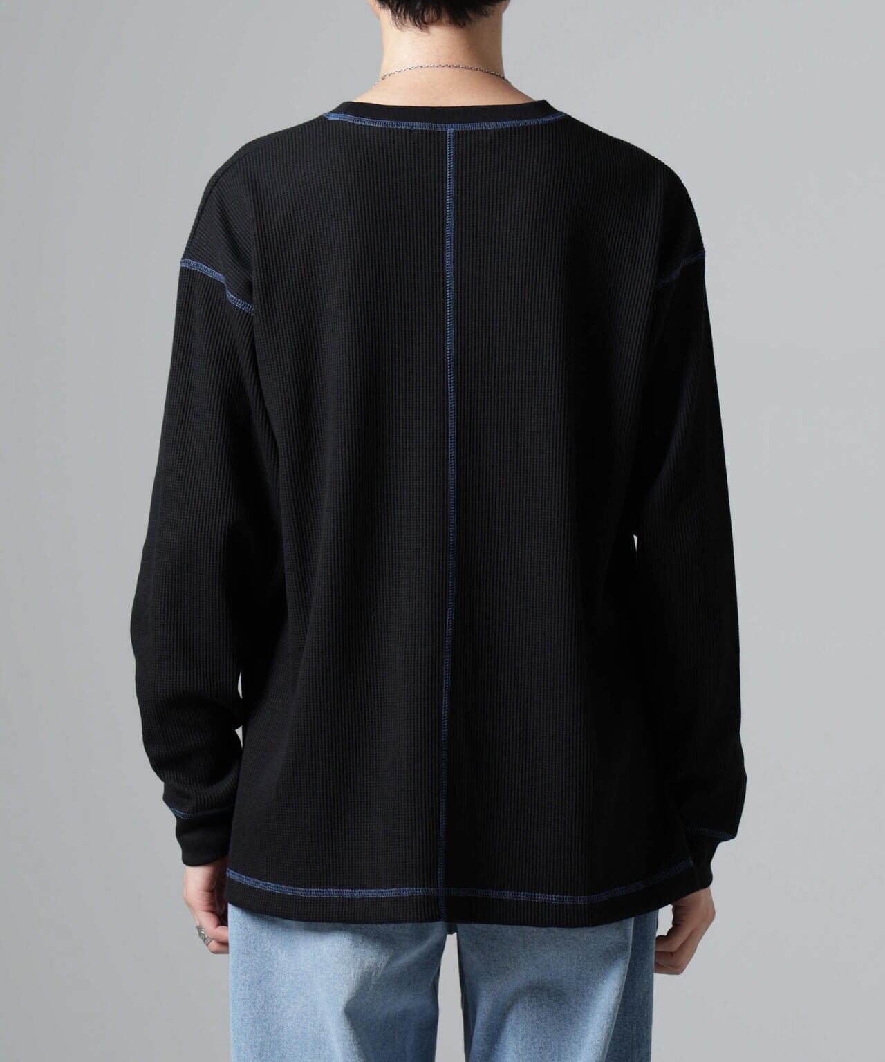 ステッチワッフルTシャツ 長袖 6724223240