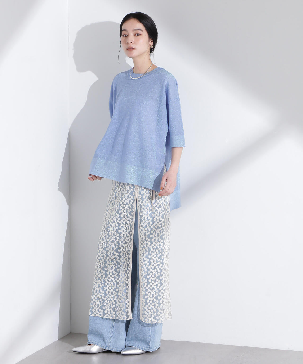 オーロララメシアースムースニットTシャツ 6695122312