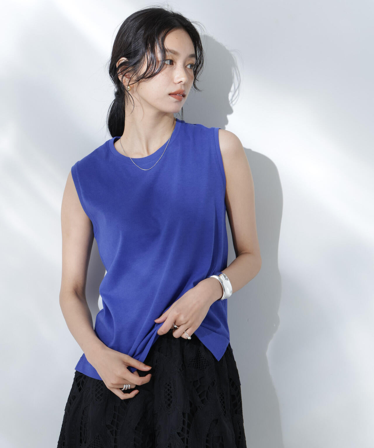 Anti Soaked(R) 汗染み防止カラフルノースリTシャツ 6695124307