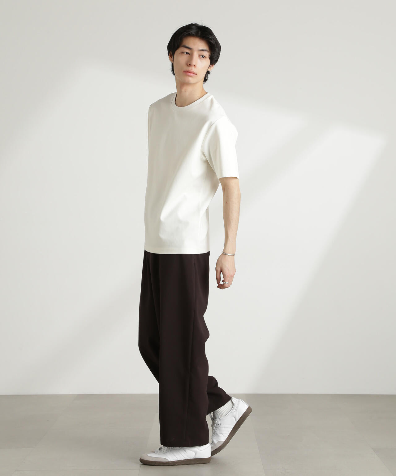 ダブルスムースクルーネックTシャツ 半袖 6725124211