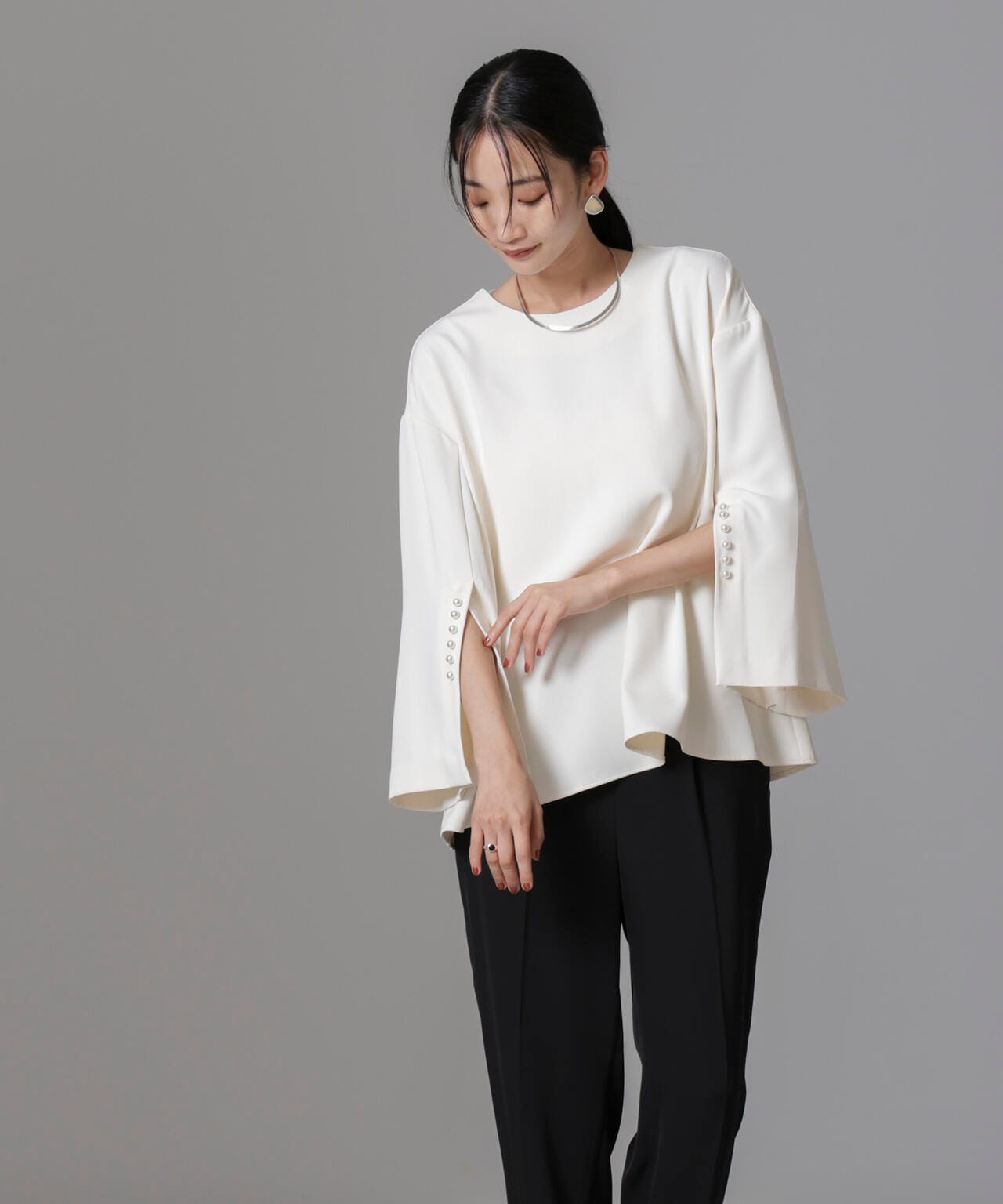troisiemechaco/DOUBLE CLOTH セットアップパンツ 6714229002
