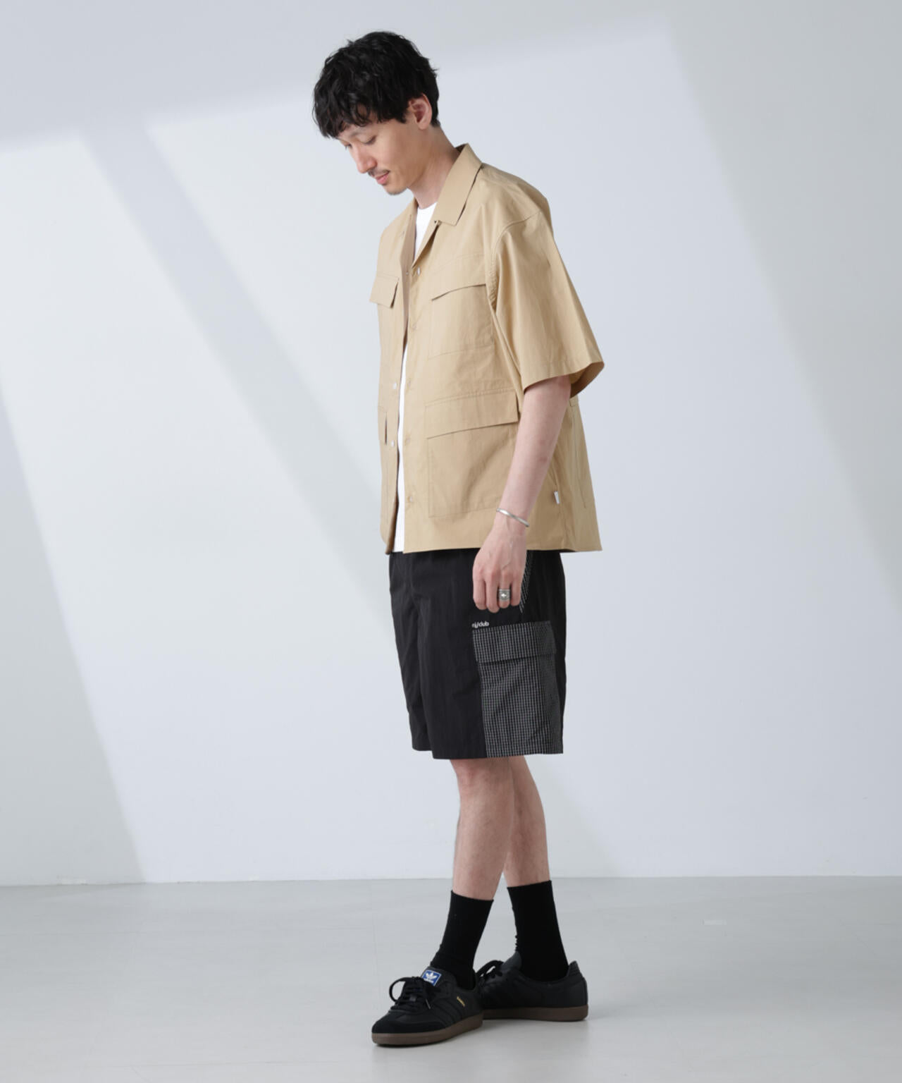 「NJ/CLUB」 ユーティリティマルチポケットシャツ 半袖 6685121207