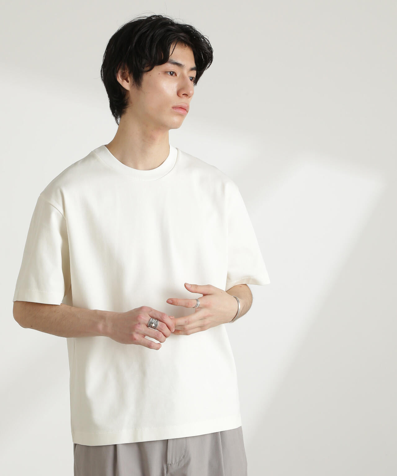 ダブルスムースクルーネックBIGTシャツ 半袖 6725124213