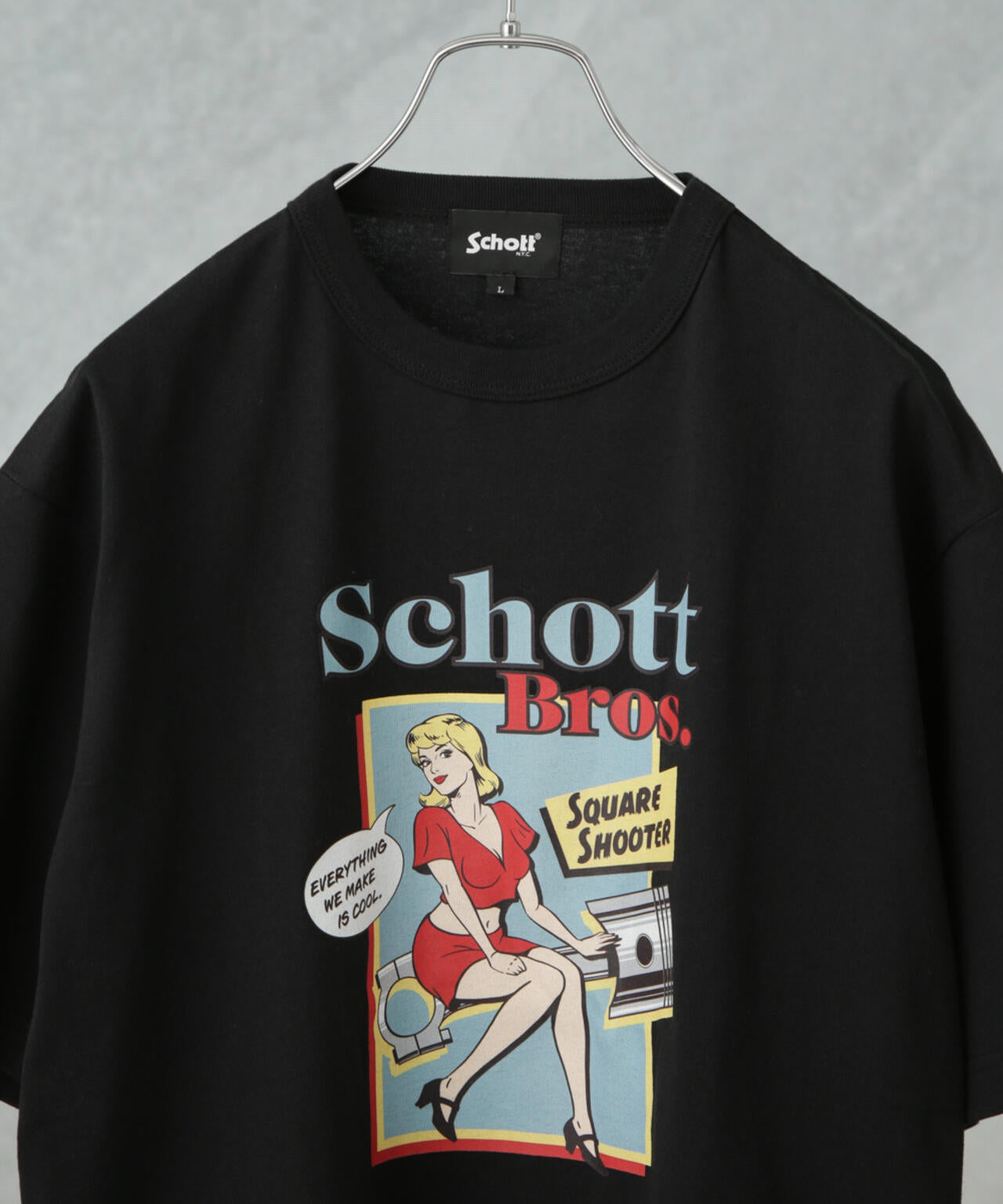 Schott/別注 "PIN-UP" S/S TEE 6705124013