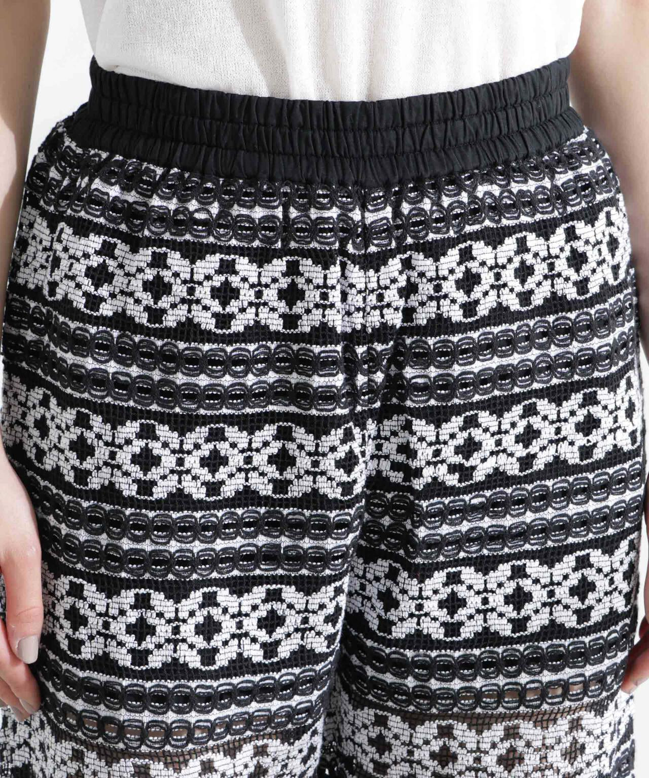 Sara mallika/COTTON BORDER LACE PANTS 6715127046