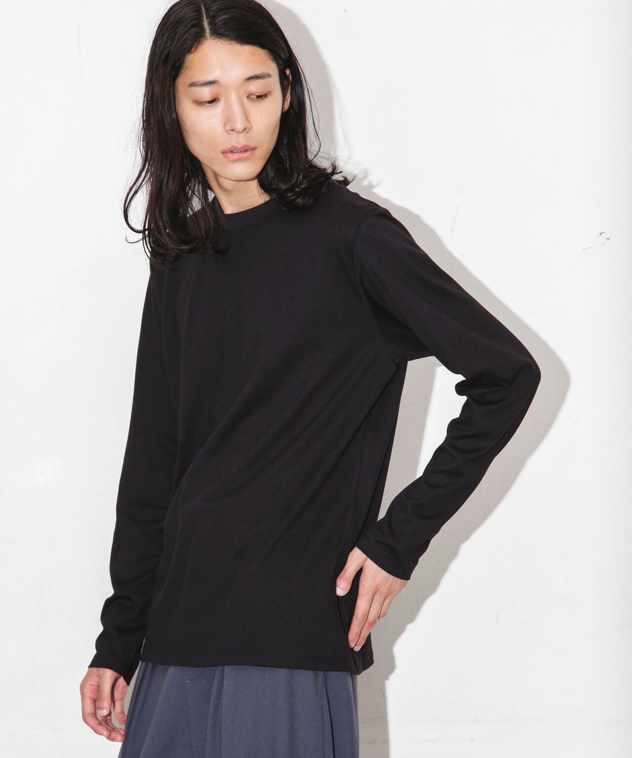 Anti Soaked 汗染み防止 クルーネックTシャツ長袖 6684123208