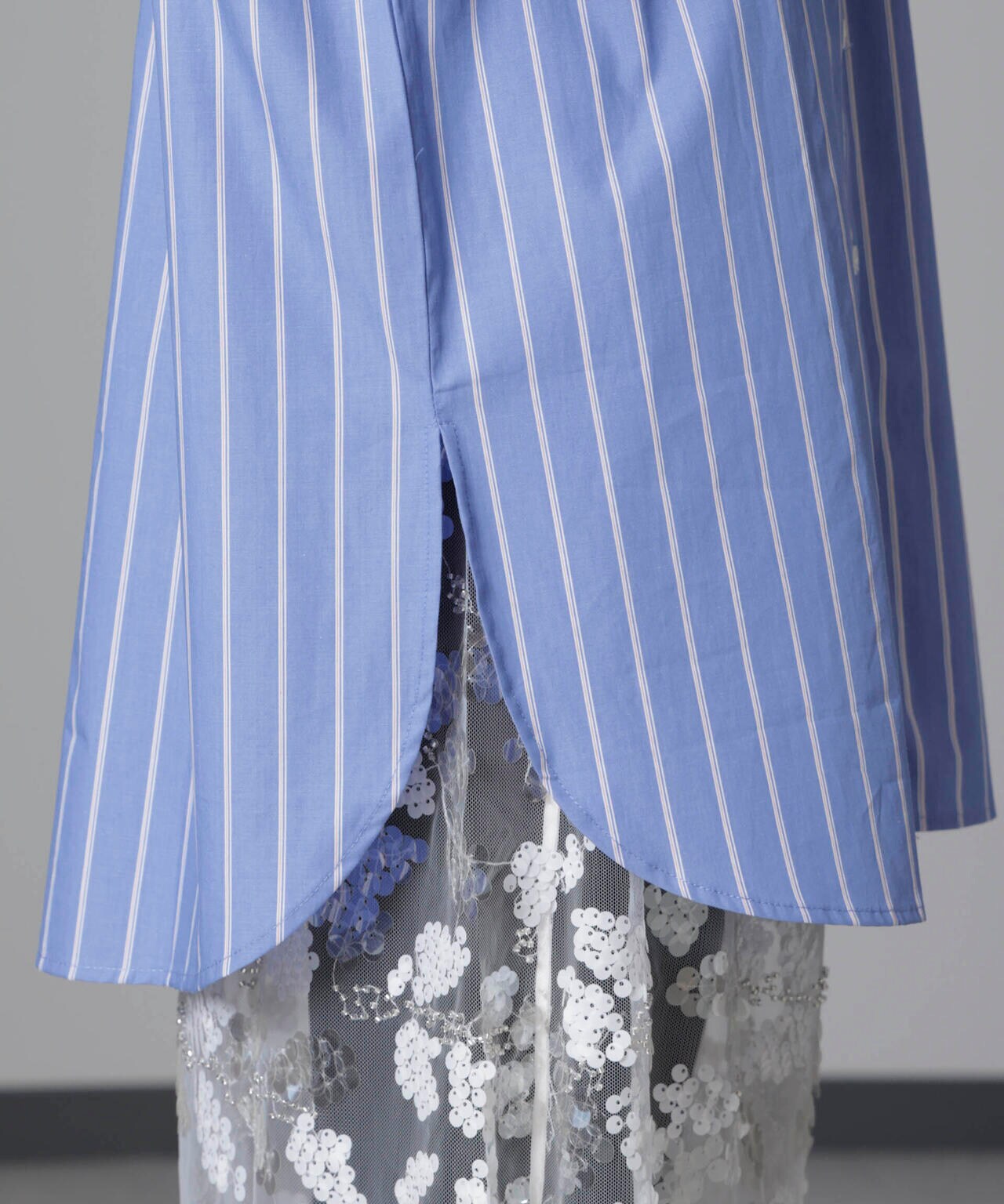 Baum und Pferdgarten/Striped Cotton Poplin シャツ 6714220012