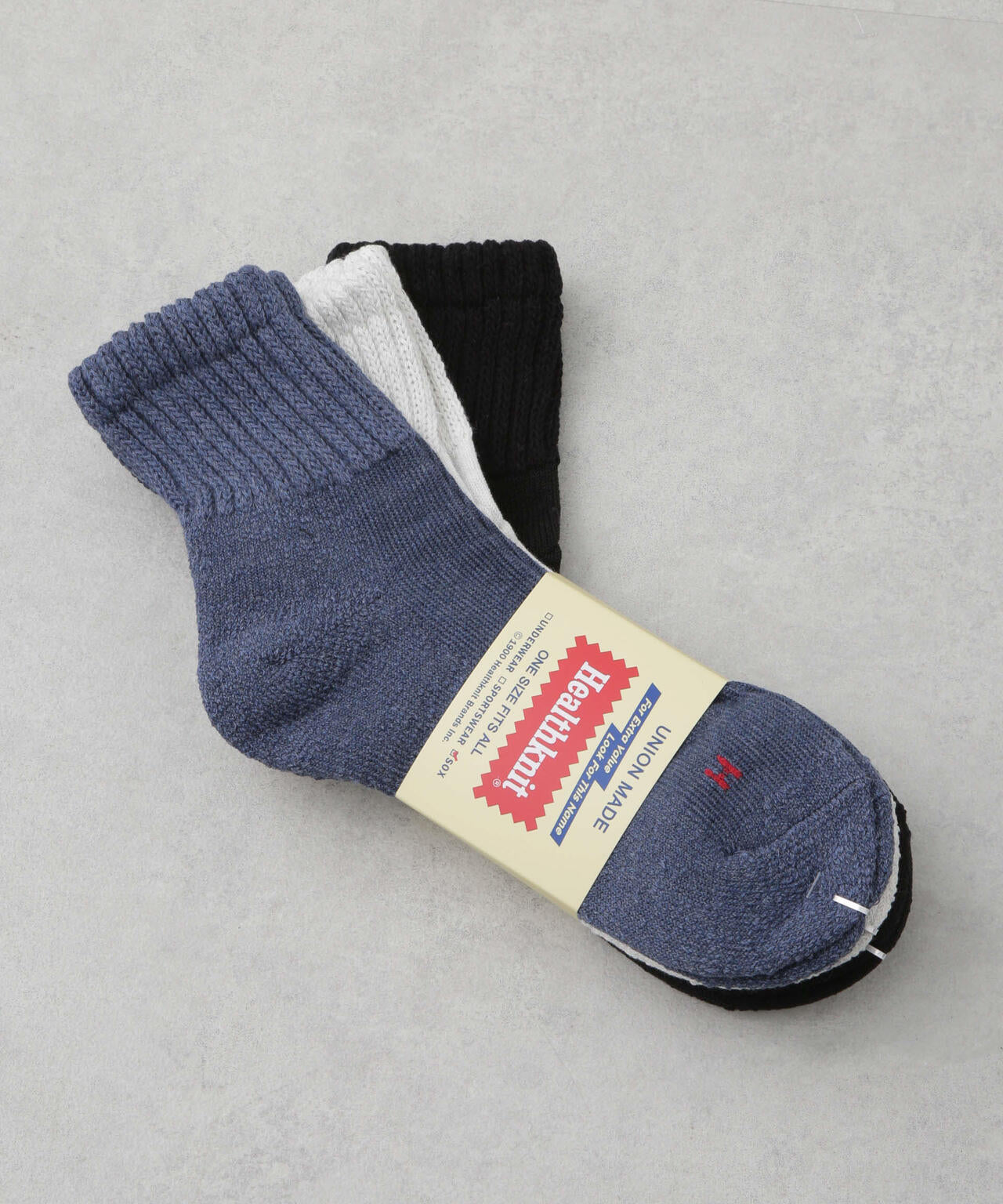 Healthknit/シンカーカラー無地 ソックス アソート3足セット 6725151201