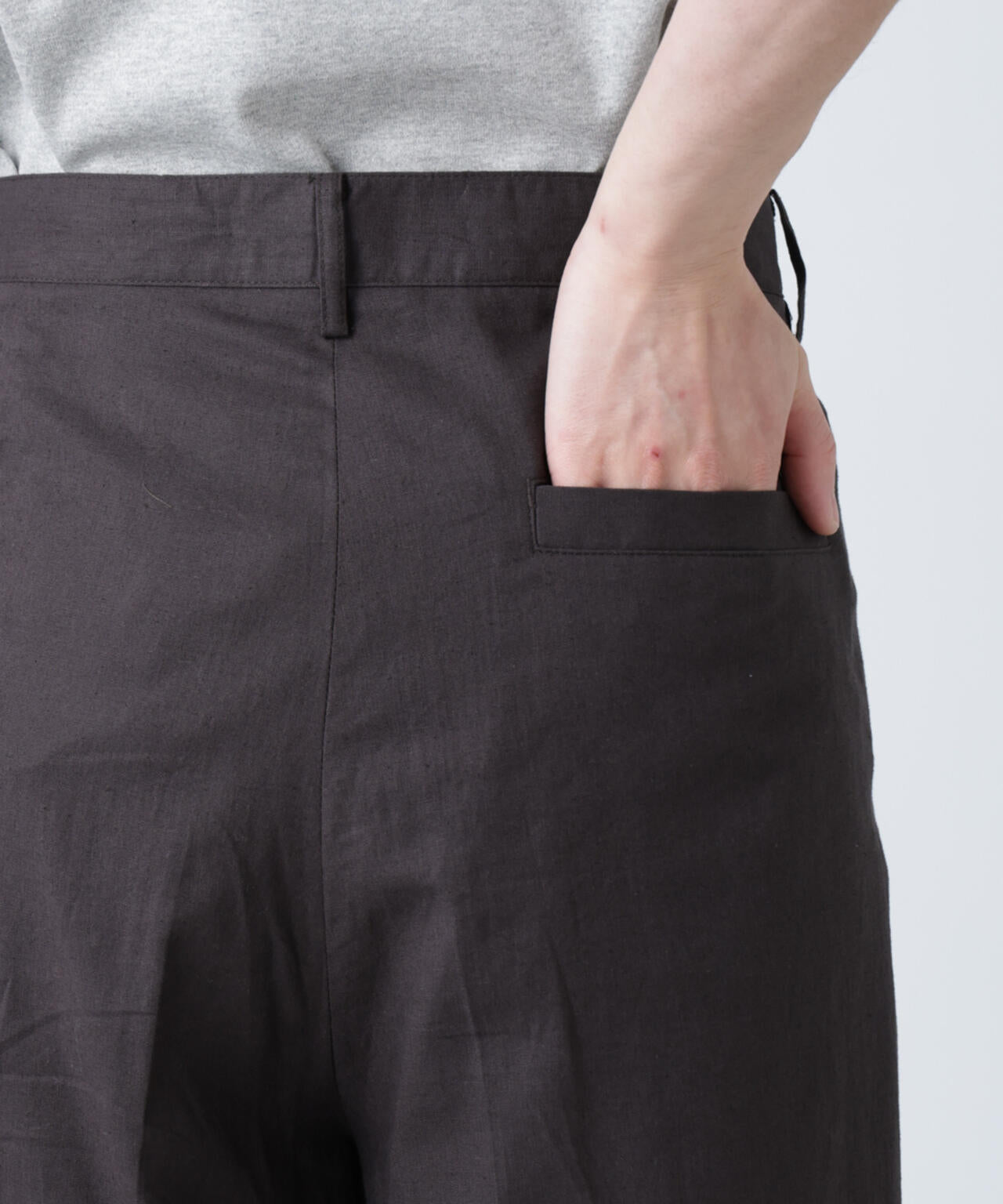 「BELGIUM LINEN FABRICS」リネンコットンストレートパンツ(セットアップ可) 6685127221