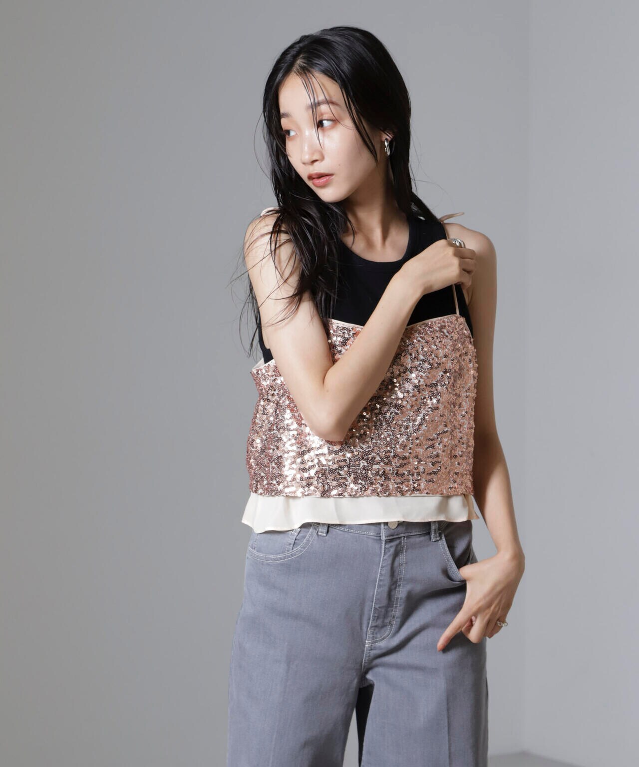 Baum und Pferdgarten/Sequins チューブキャミ(セットアップ可) 6714225002