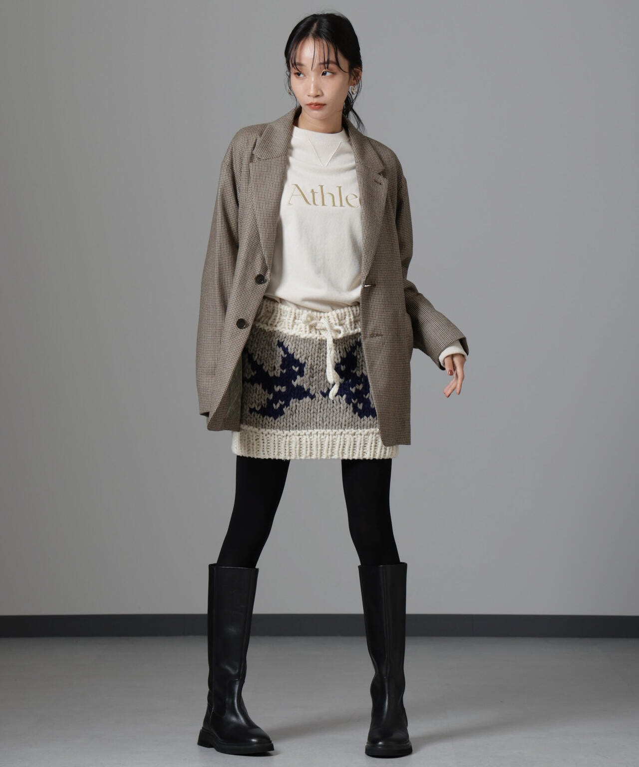 RhodolirioN/Cowichan Two-way Sweater 6714222053