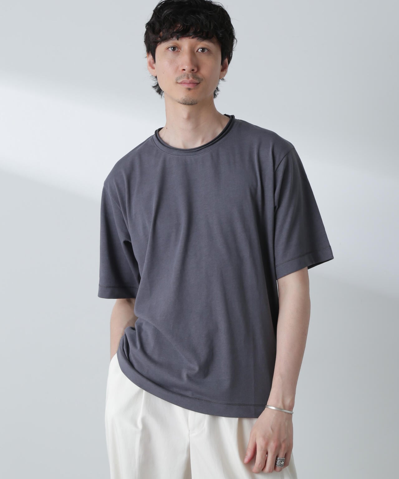 ダブルロールネック プレーティングTシャツ 6684124251