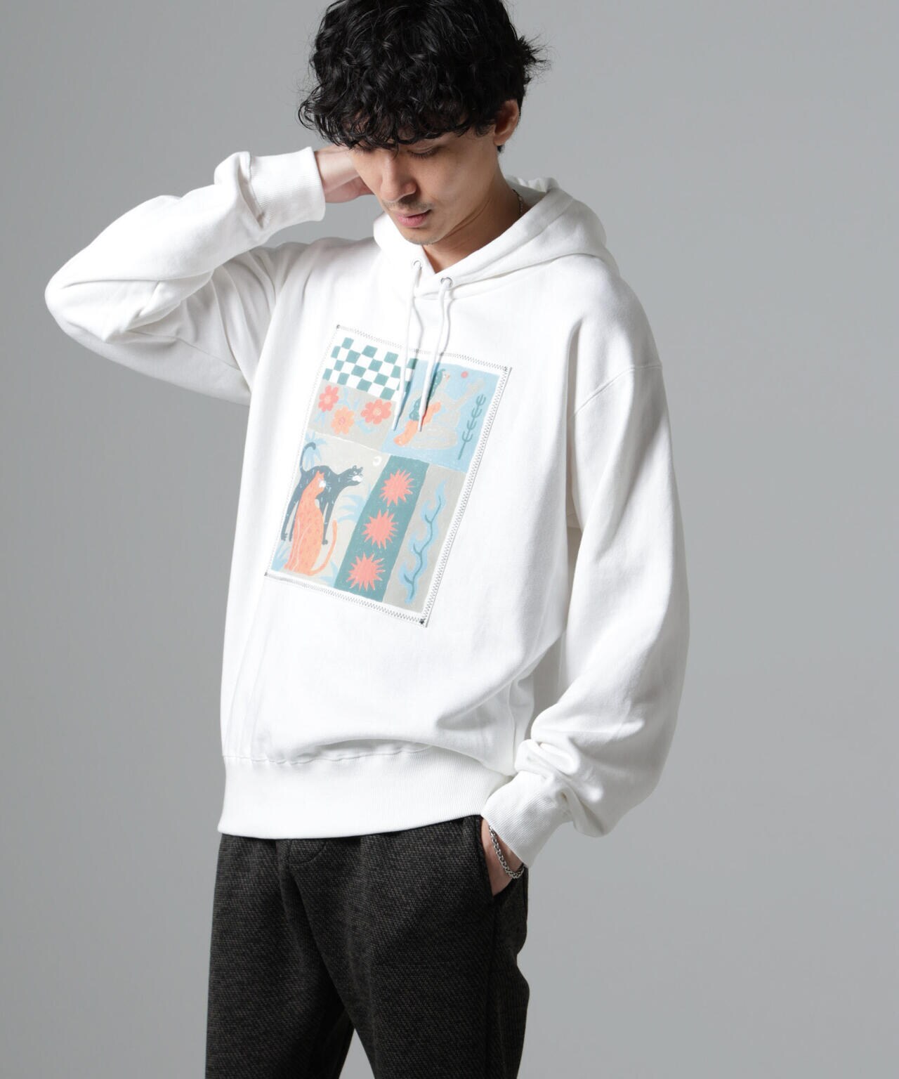 「Toyameg」modern academic リメイクプルオーバーパーカー 6684223234