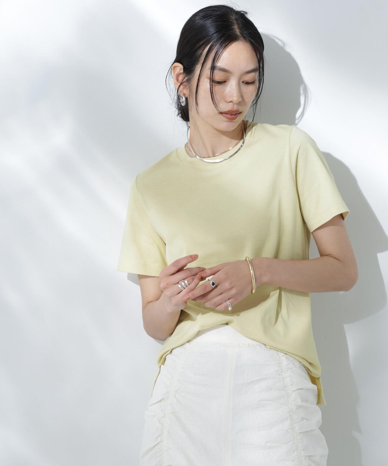 Anti Soaked(R) 汗染み防止カラフルクルーTシャツ 6695124306