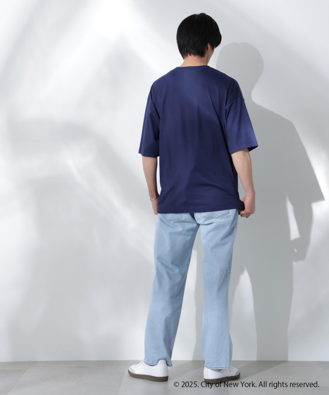 Anti Soaked(R)×NYC スクエア刺繍 汗染み防止Tシャツ 6685124221