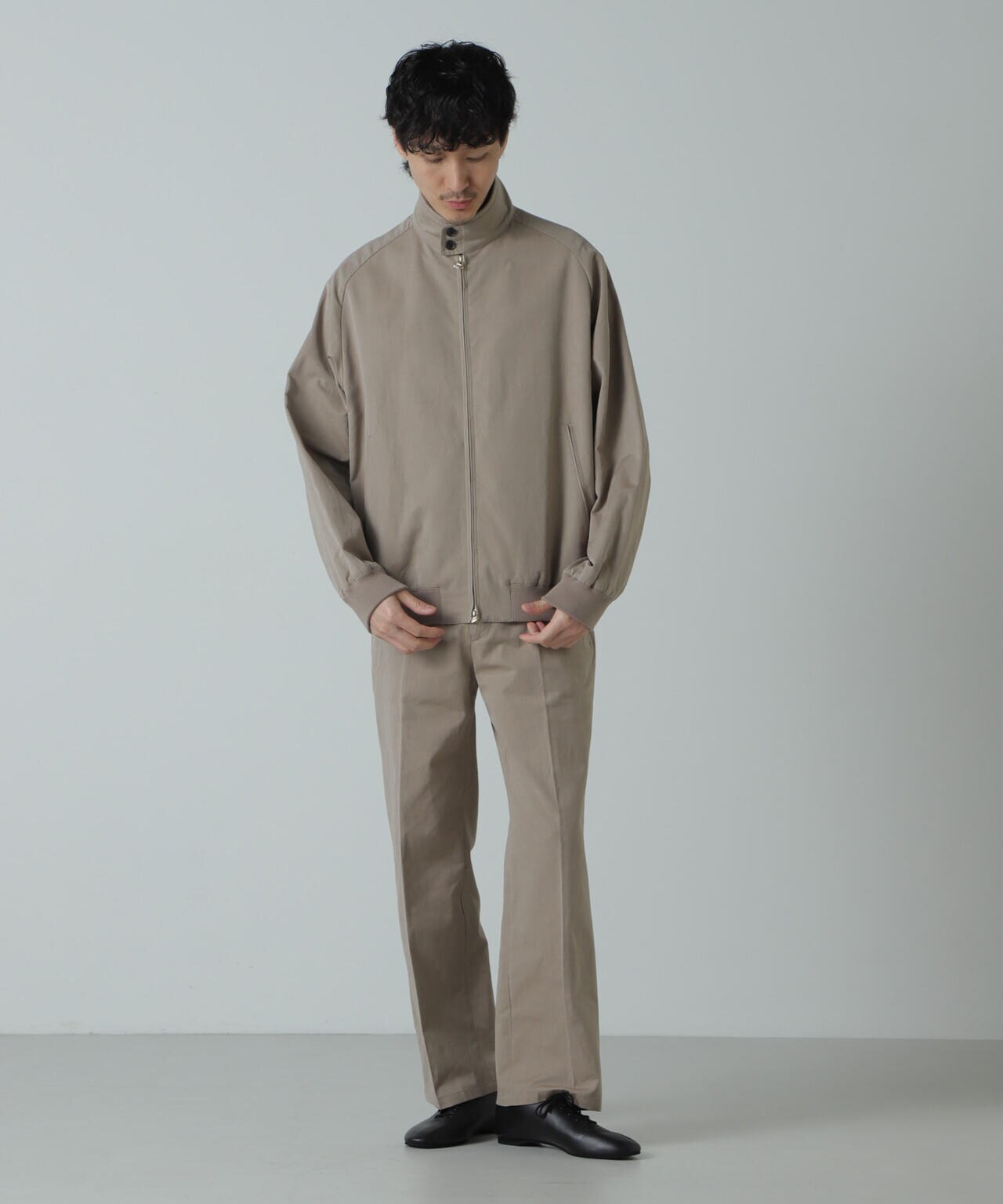 AB.コットンラミー ネップシャンブレーハリトンジャケット 6684112228