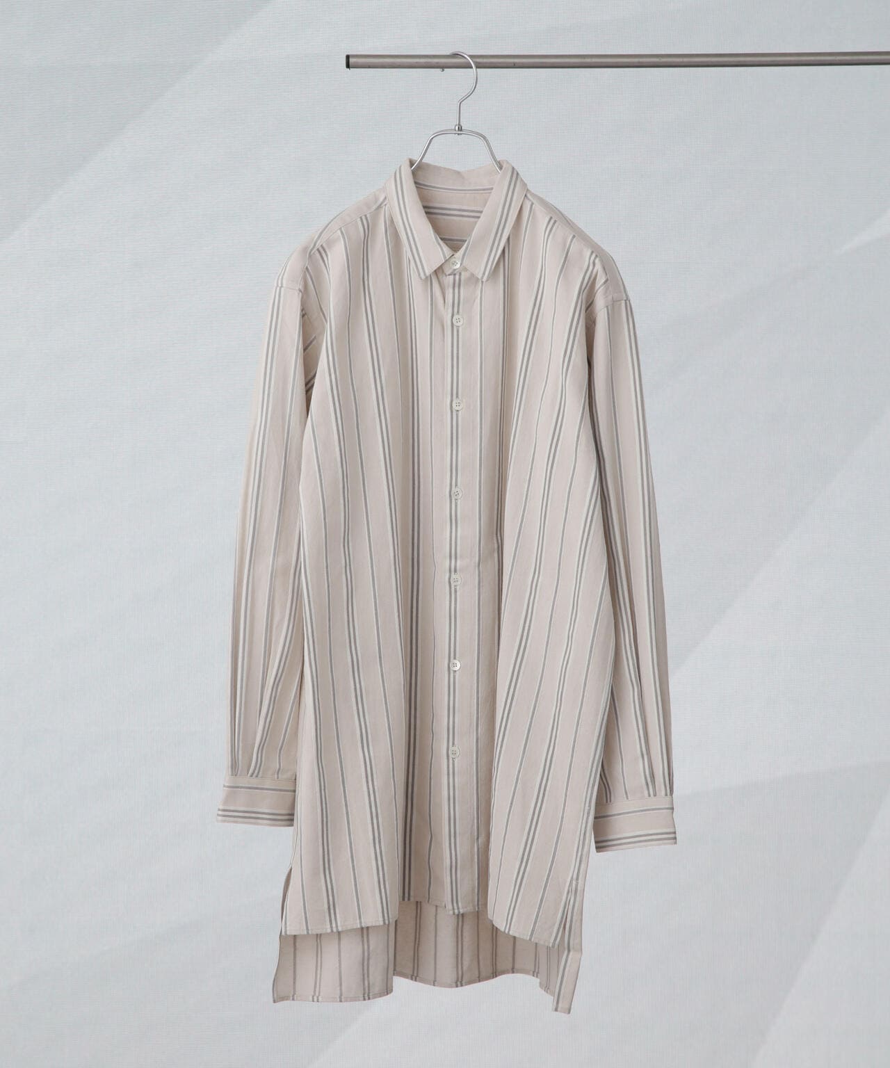 benine 9/シルクドビーフレンチアーミーグランパシャツ 6704120096