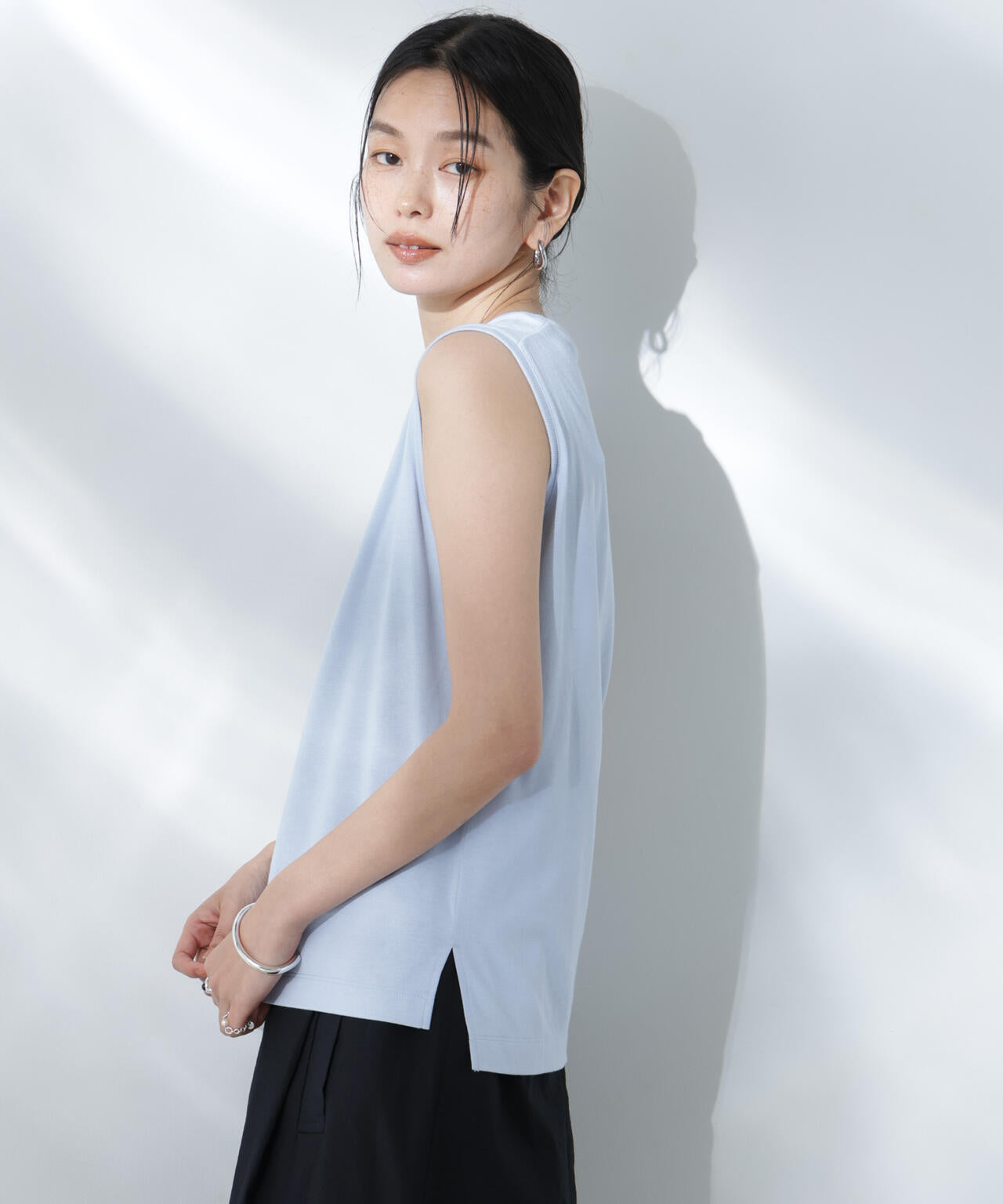 Anti Soaked(R) 汗染み防止カラフルノースリTシャツ 6695124307