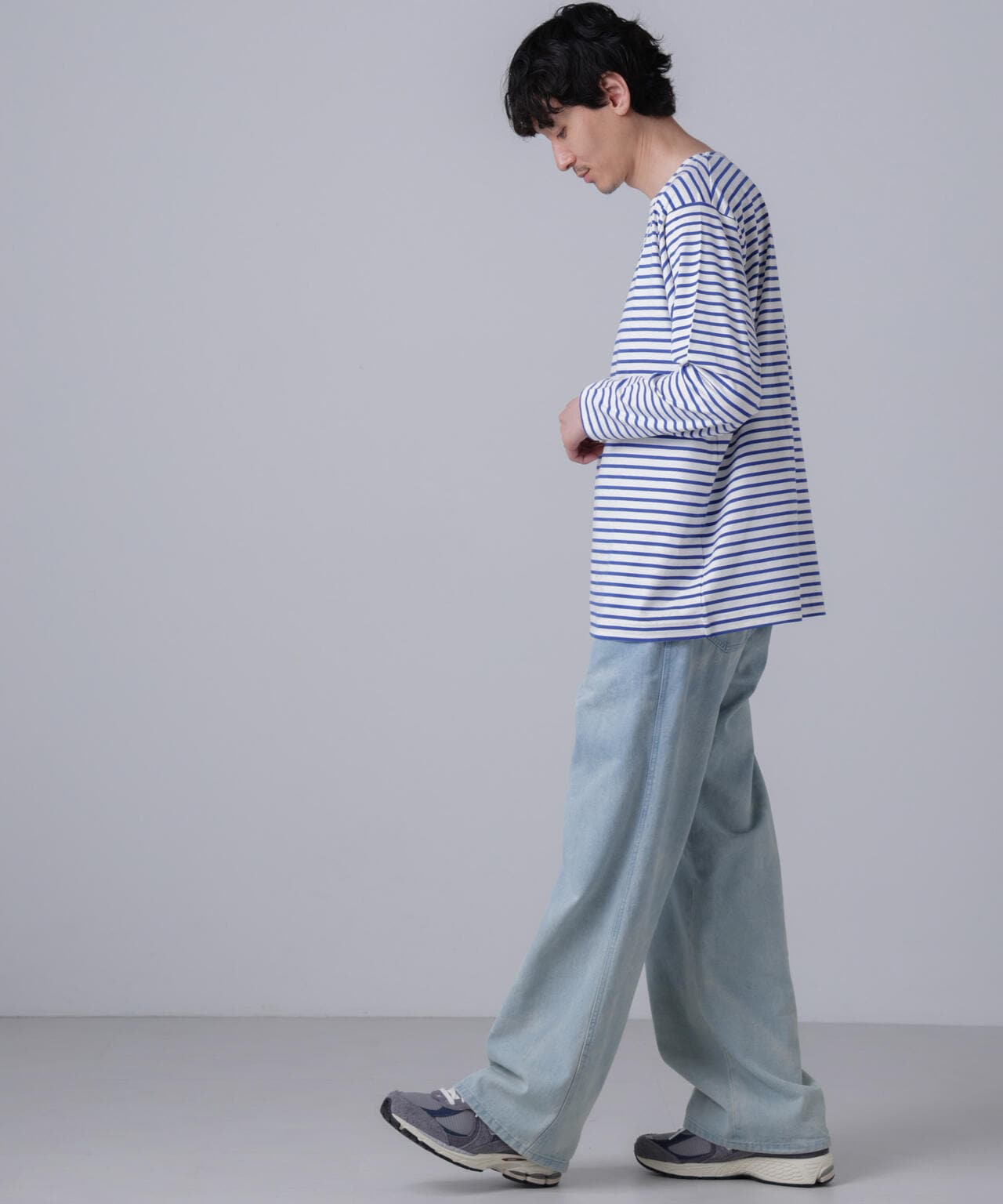 「NJ/CLUB」HOMESTOCKボーダーボートネックTシャツ 6684223201