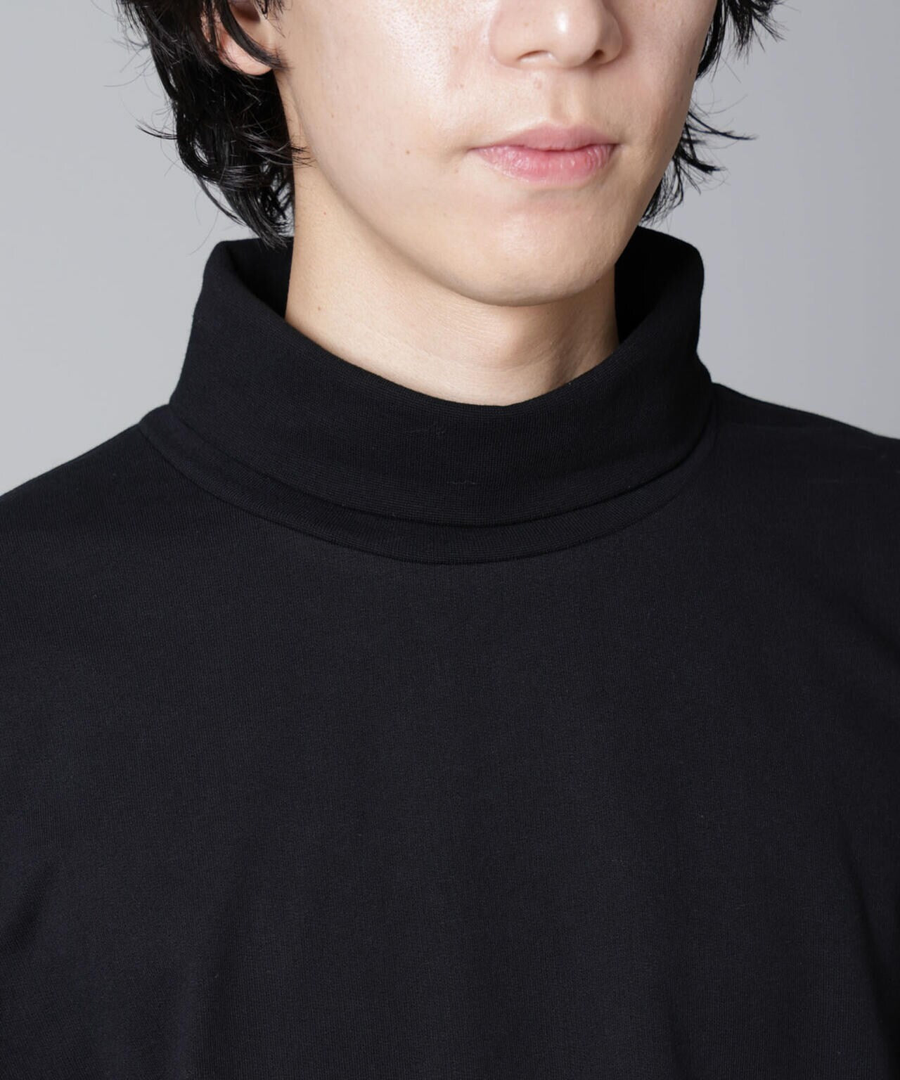 タートルカットミニ裏毛Tシャツ 長袖 6724223235