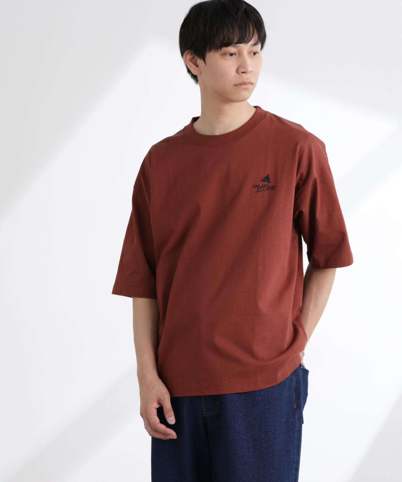 「MOFFISIE」1.0オリジナルプリント Tシャツ 半袖 6725124225