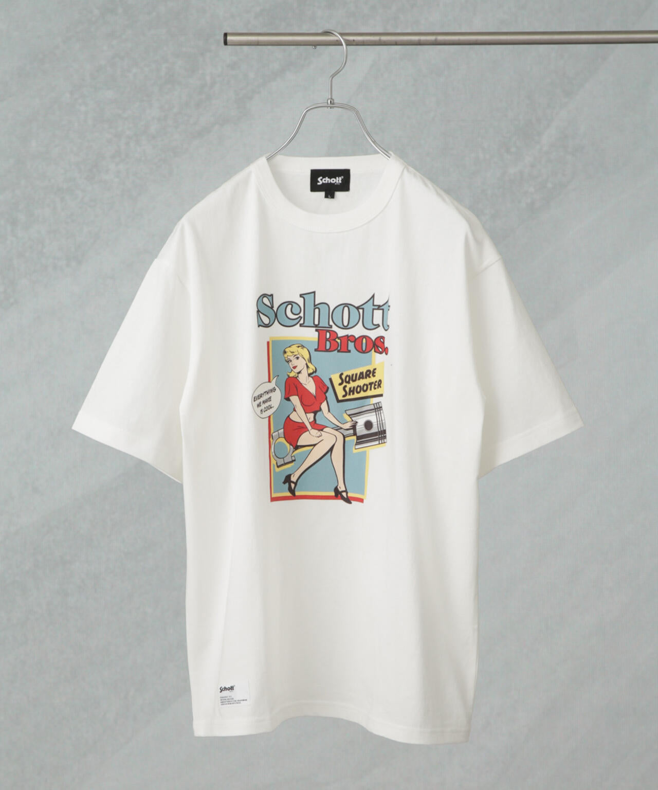 Schott/別注 "PIN-UP" S/S TEE 6705124013