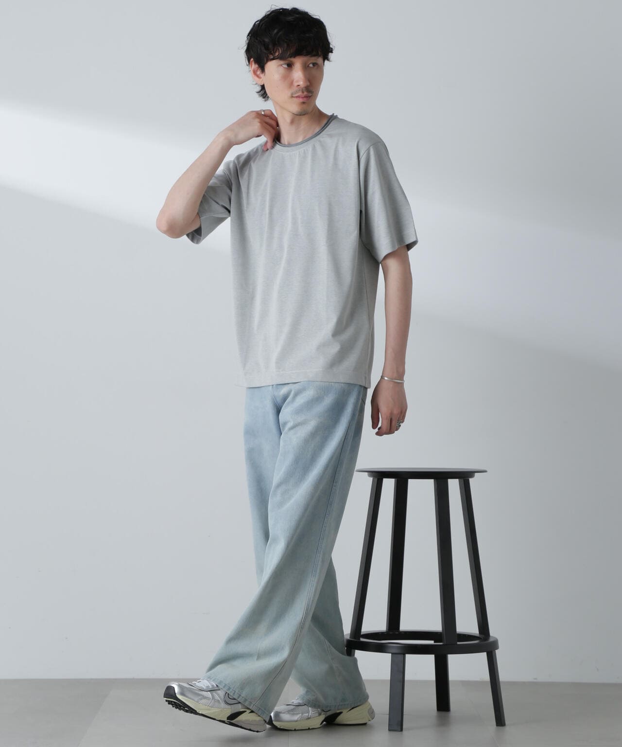 ダブルロールネック プレーティングTシャツ 6684124251