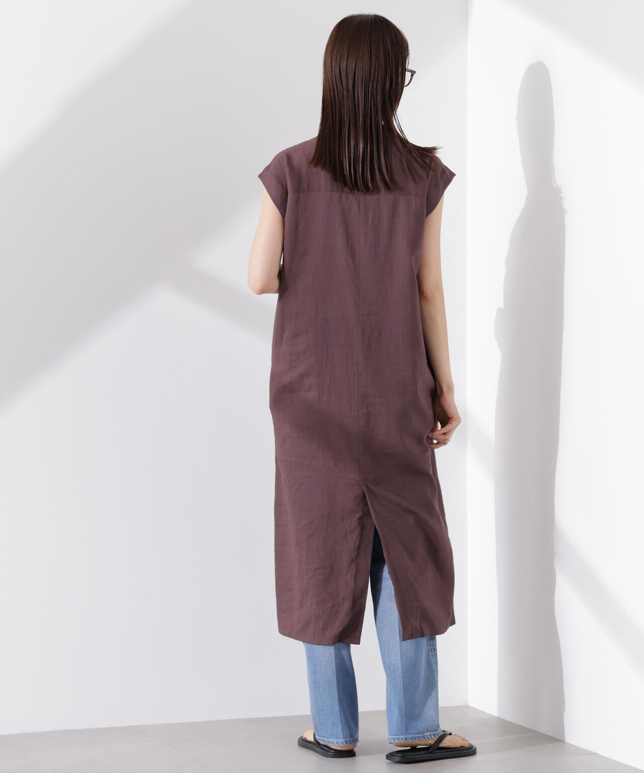 Anti Smell Linen フレンチスリーブワンピース 6735119314