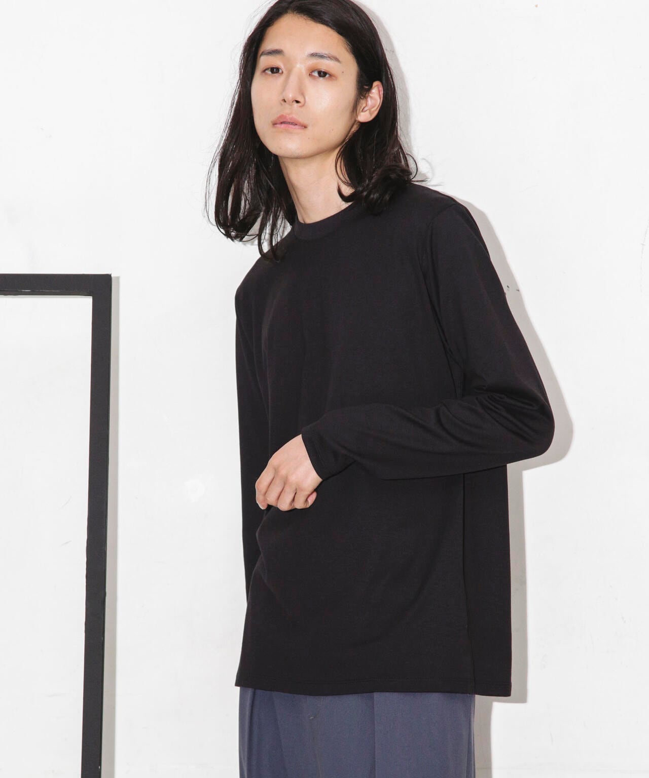 Anti Soaked 汗染み防止 クルーネックTシャツ長袖 6684123208