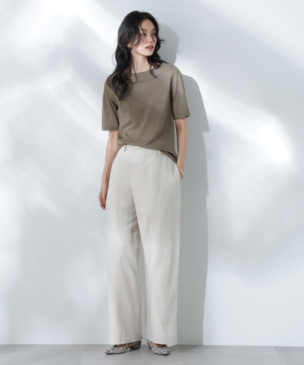Anti Soaked(R) 汗染み防止ボートネックTシャツ 6695124303