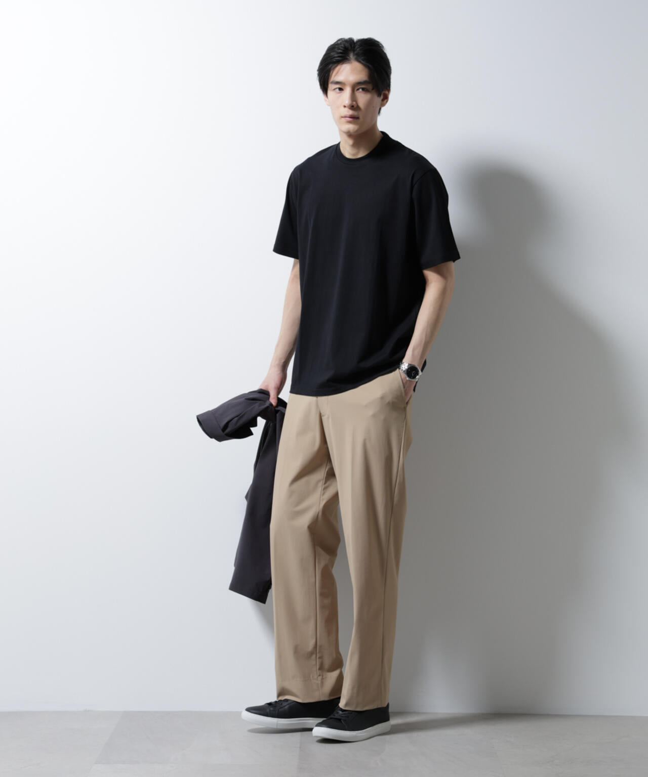 「NTROUSERS PREMIUM」クールタッチストレッチストレートパンツ撥水(セットアップ可) 6685129206