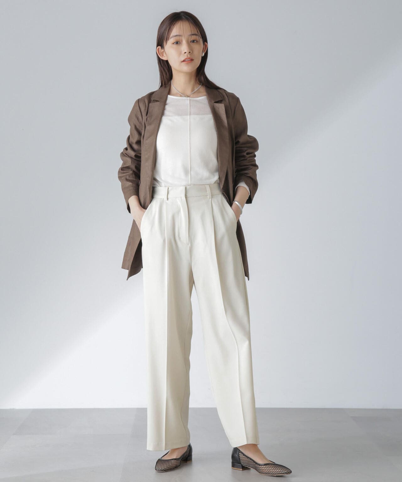 多機能素材スラックス(セットアップ可） 6734127313