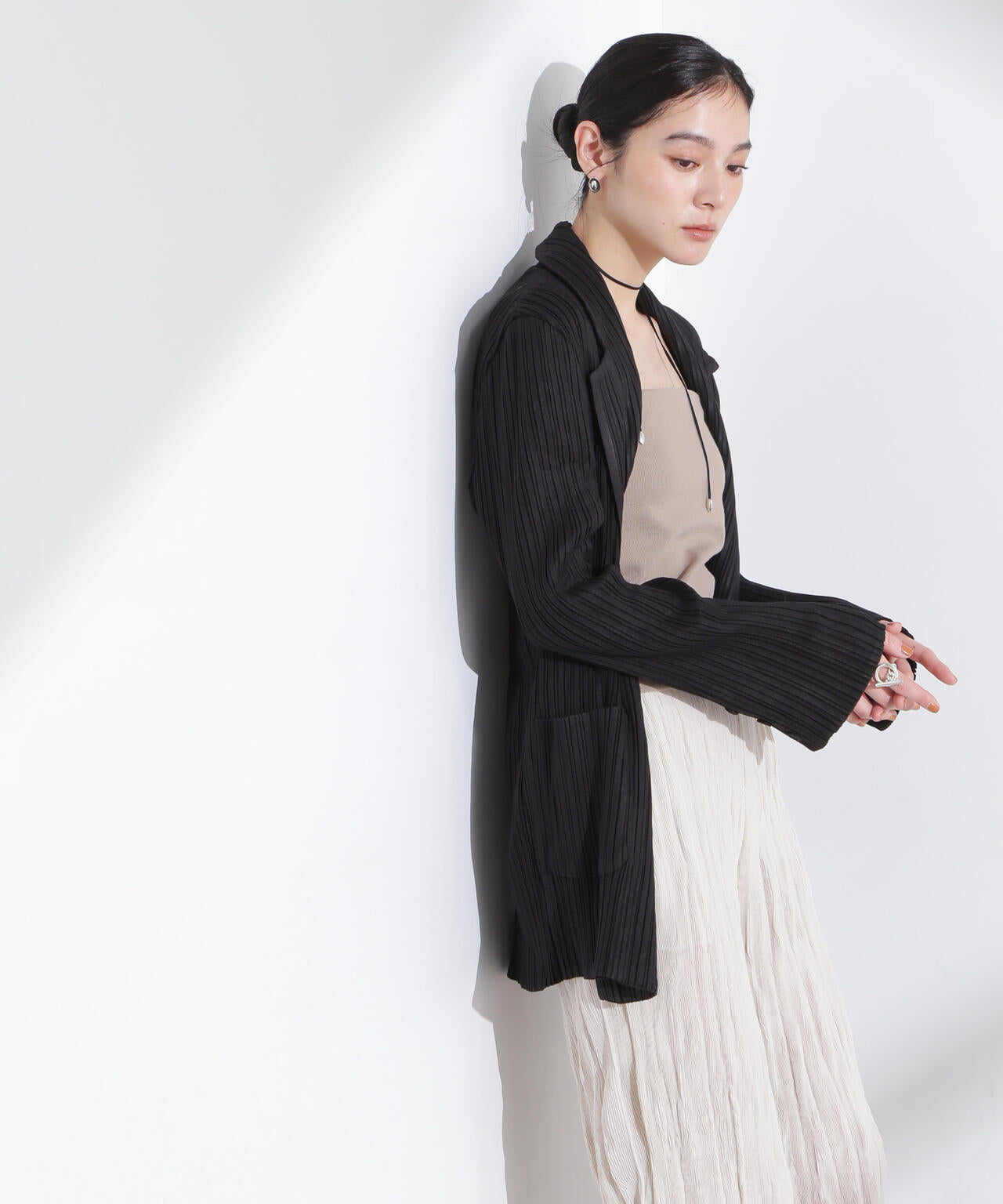 Gongdid Design/Cotton pleated blazer（セットアップ可） 6715116008