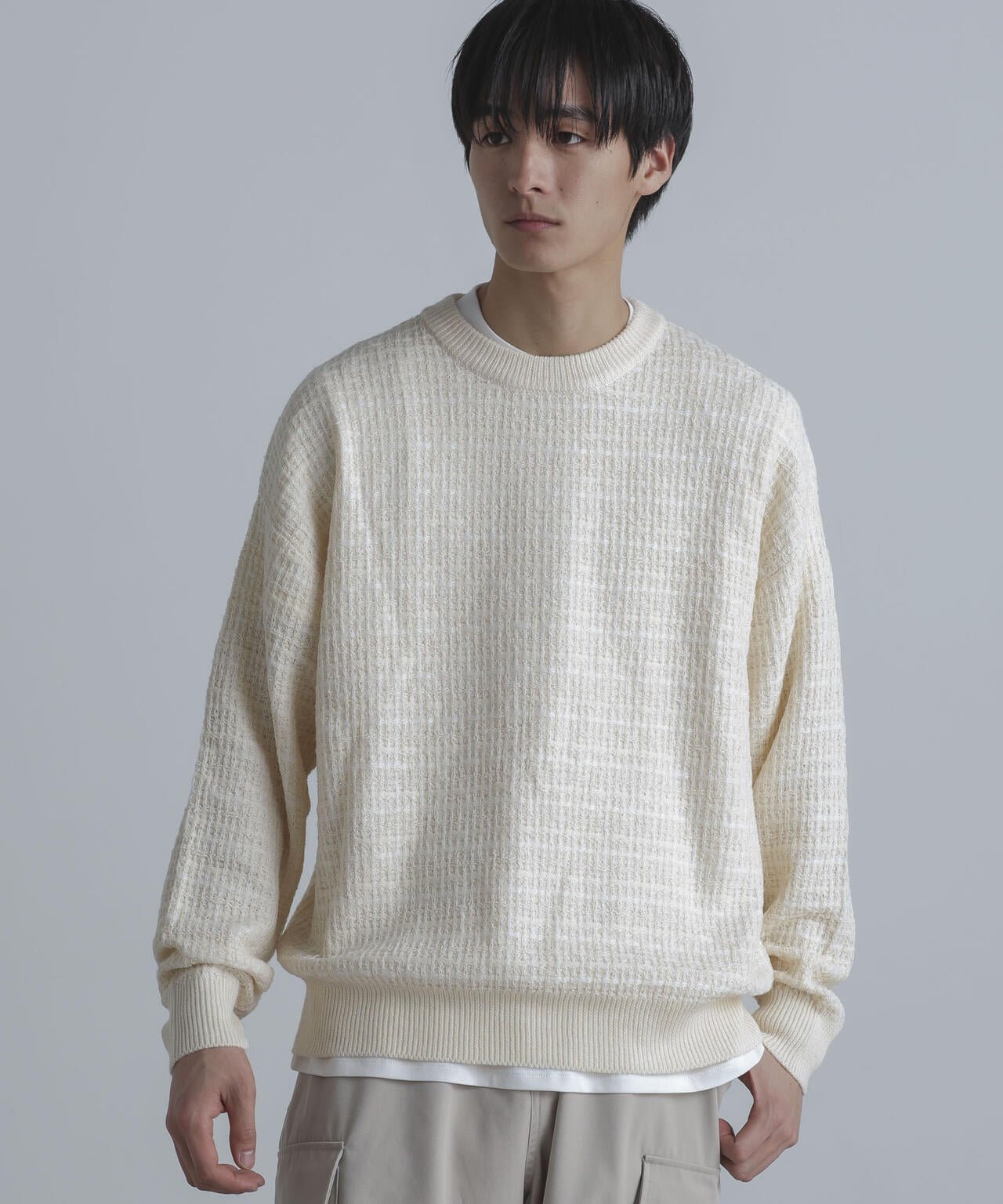 ツィードライクプルオーバーニット 6684122219