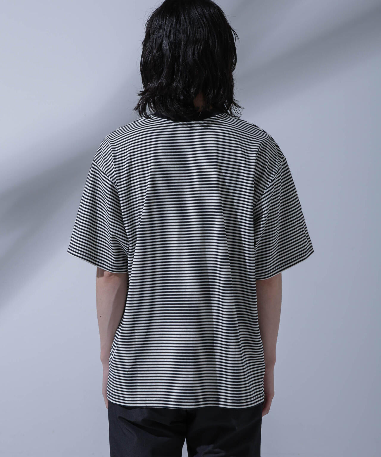 Anti Soaked(R)  汗染み防止 ボーダークルーネックTシャツ 6684124214