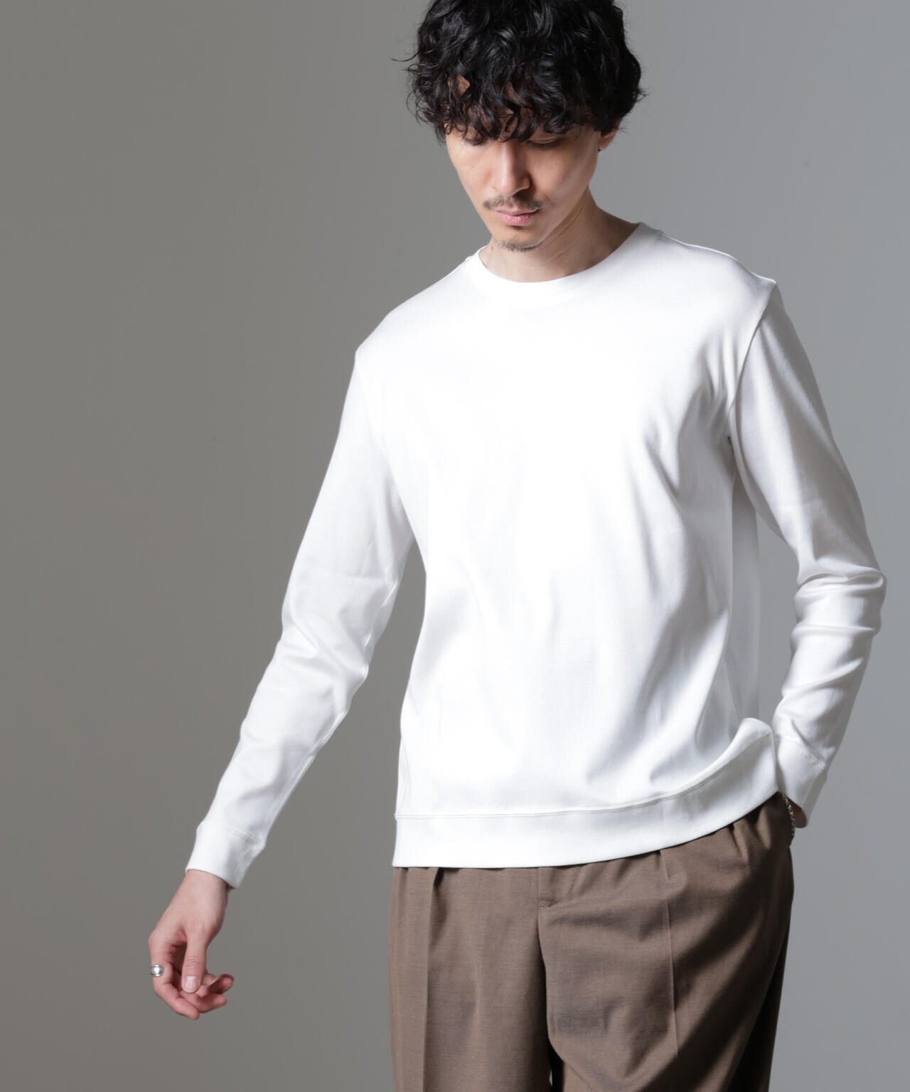 ｢FORMAL JERSEY｣クルーネックカットソー長袖 6684223215