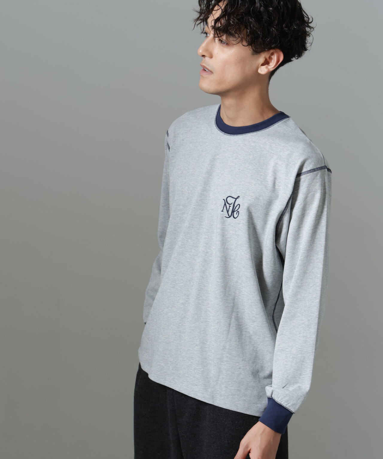 ｢NJ/CLUB｣PARKSTOCK ロゴ刺繍ロングスリーブTシャツ 6684223229