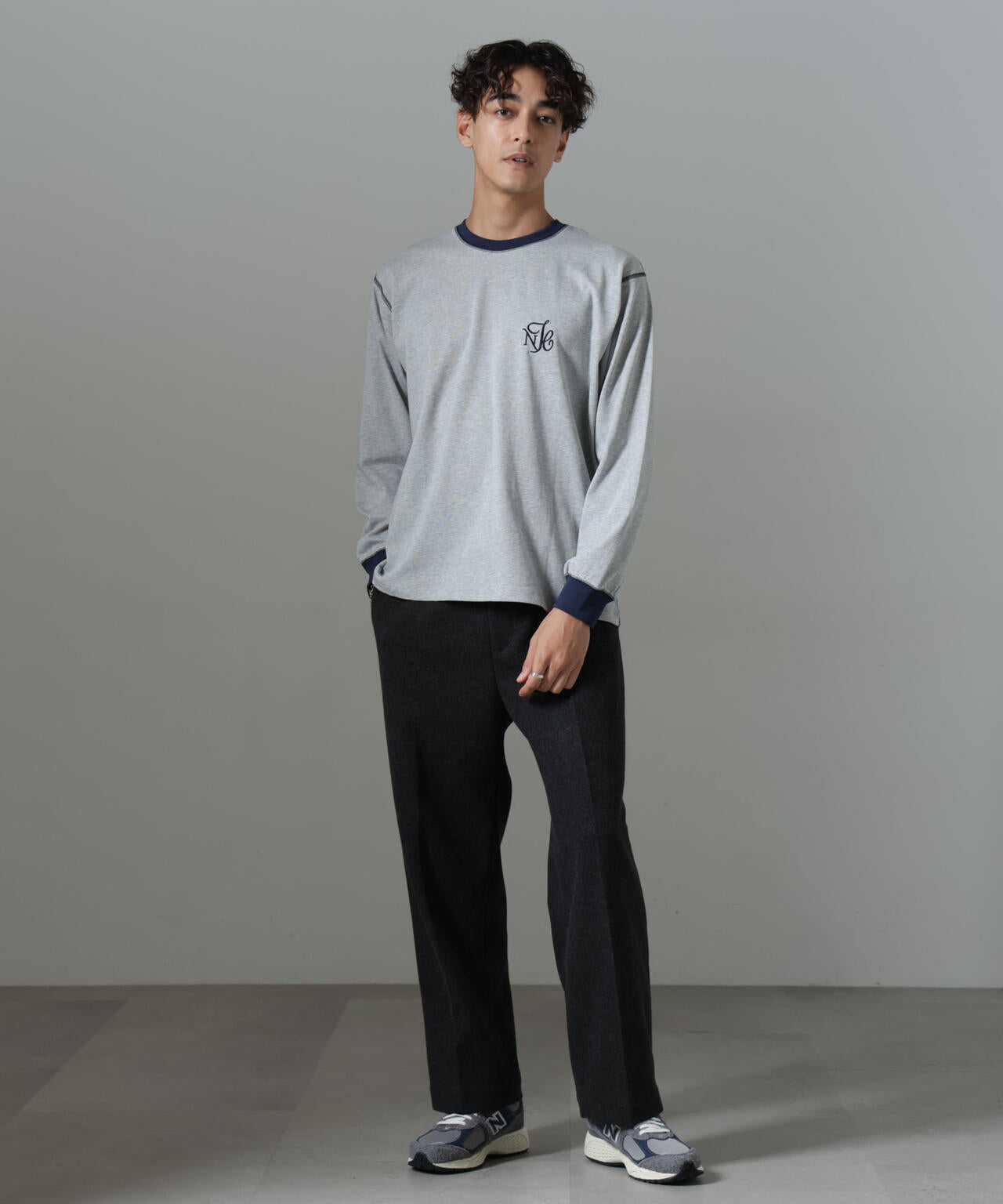 ｢NJ/CLUB｣PARKSTOCK ロゴ刺繍ロングスリーブTシャツ 6684223229