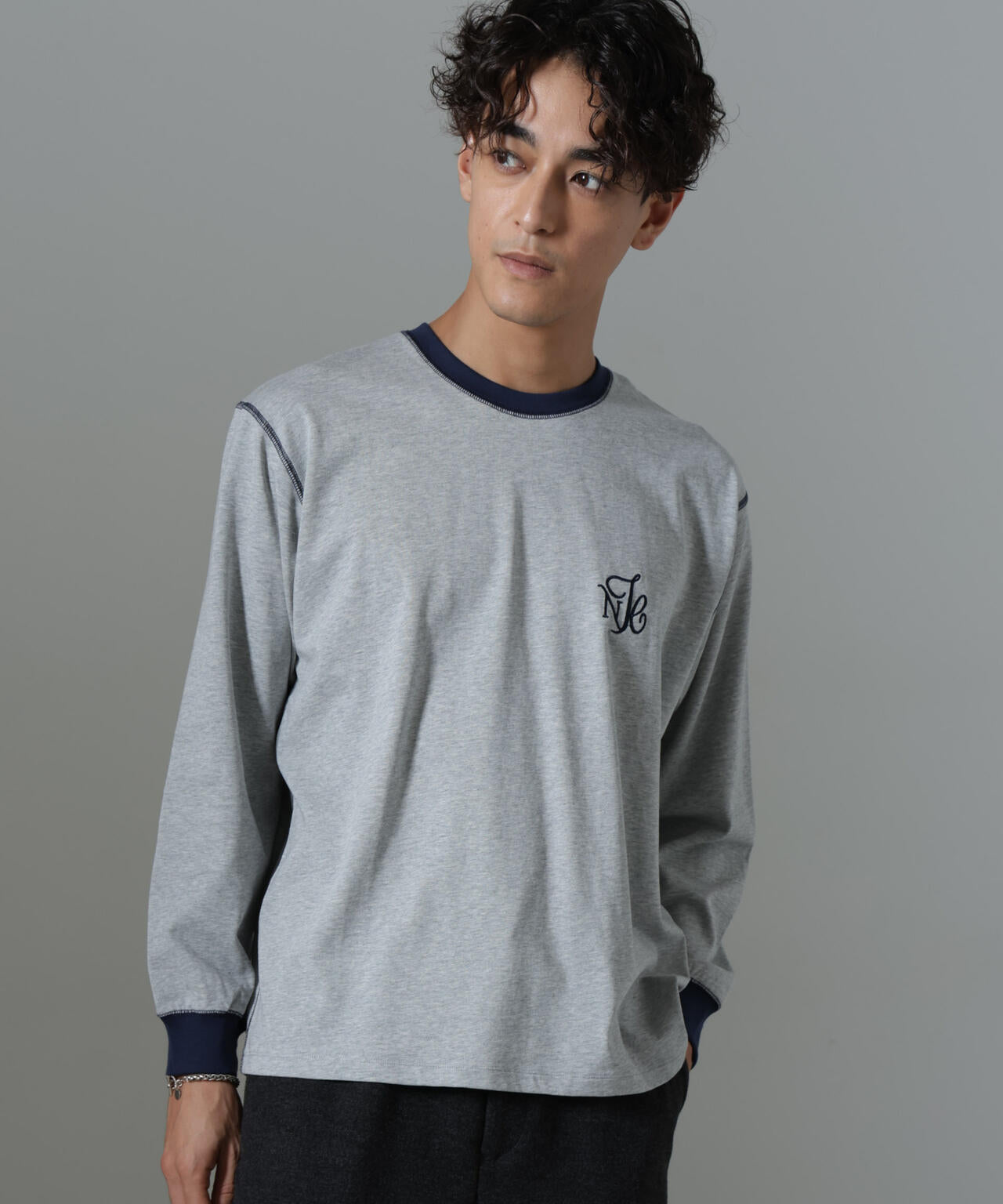 ｢NJ/CLUB｣PARKSTOCK ロゴ刺繍ロングスリーブTシャツ 6684223229