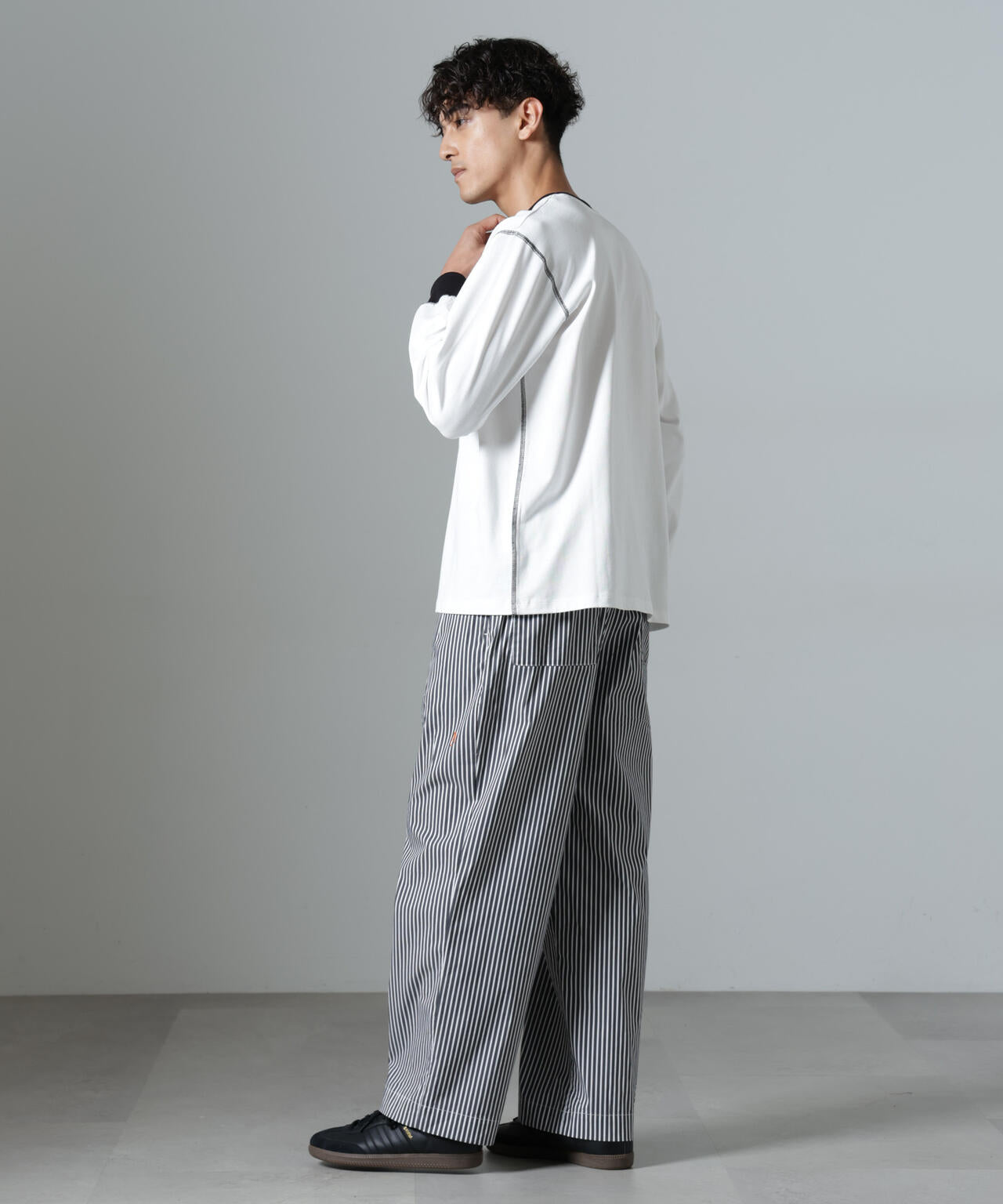 ｢NJ/CLUB｣PARKSTOCK ロゴ刺繍ロングスリーブTシャツ 6684223229