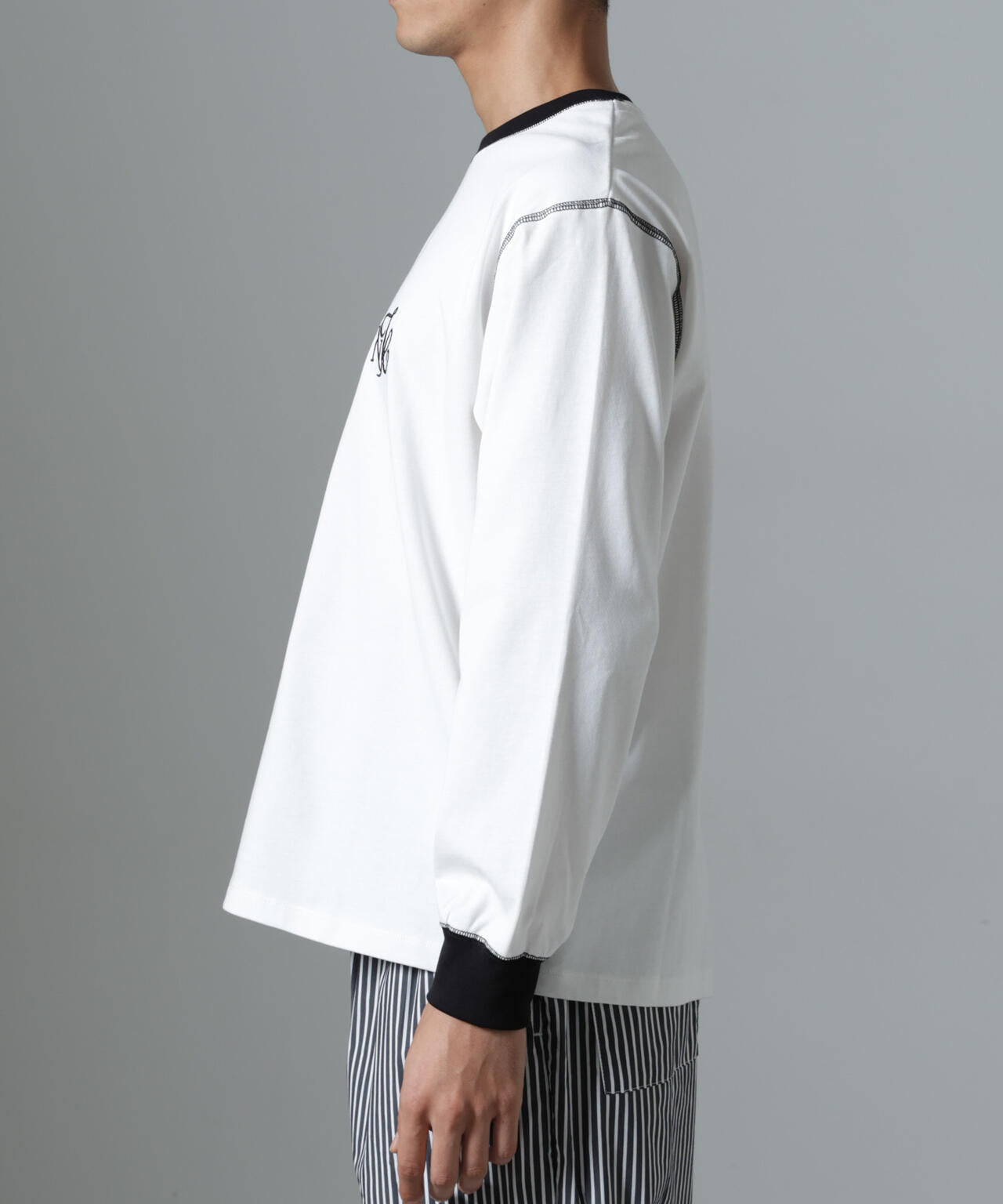 ｢NJ/CLUB｣PARKSTOCK ロゴ刺繍ロングスリーブTシャツ 6684223229