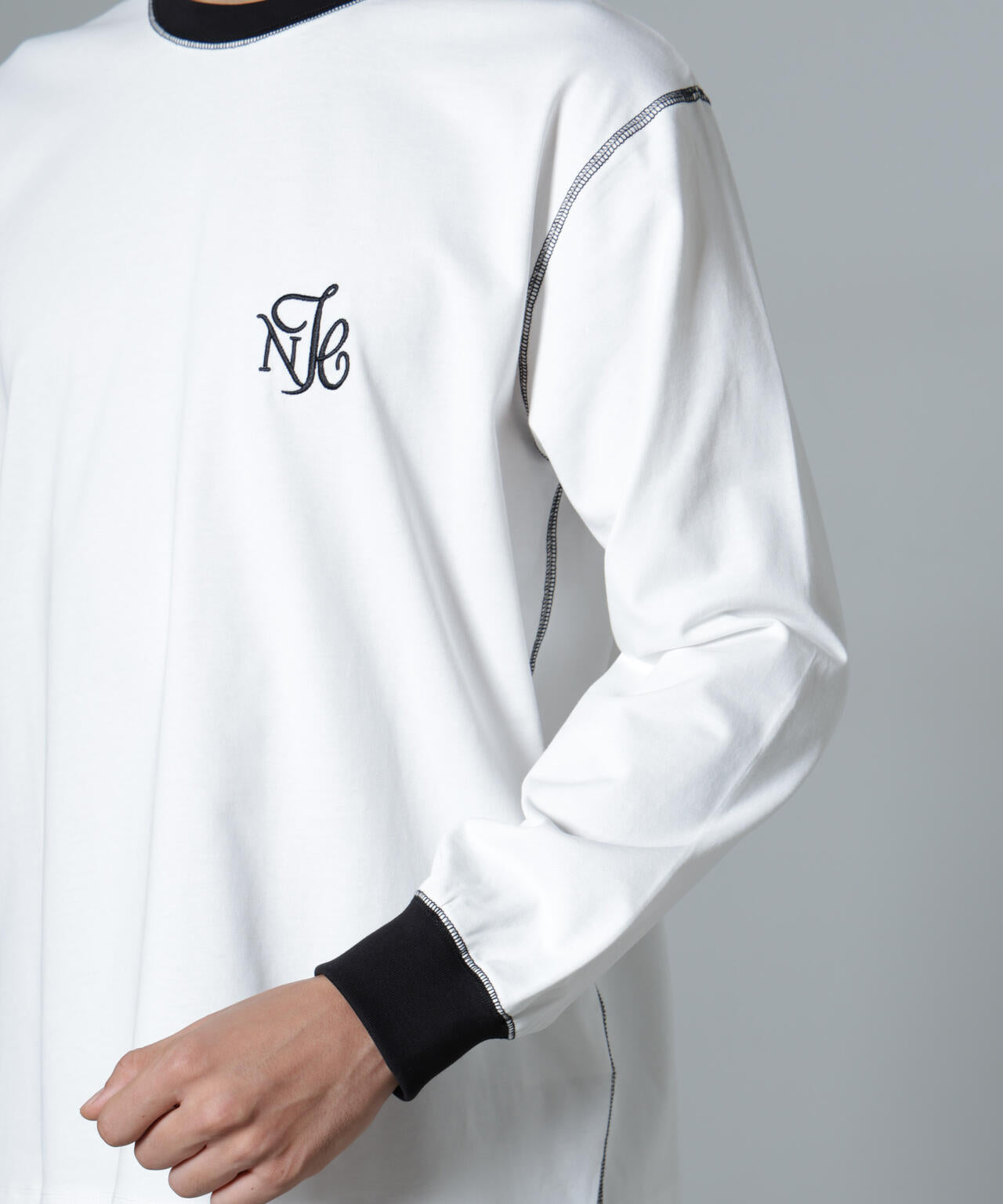 ｢NJ/CLUB｣PARKSTOCK ロゴ刺繍ロングスリーブTシャツ 6684223229