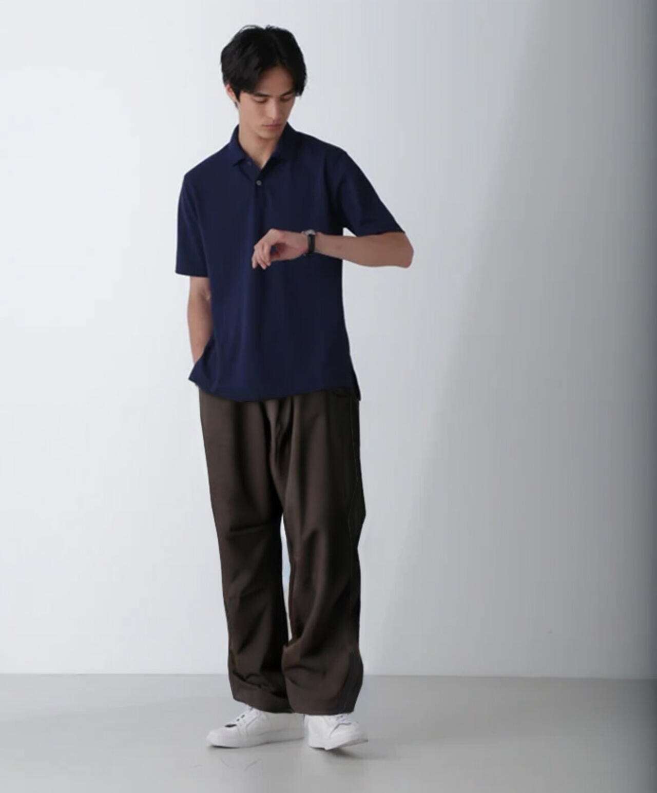 ｢N POLO｣AQUA RHYTHM(R)鹿の子ポロシャツ 半袖 6684224201