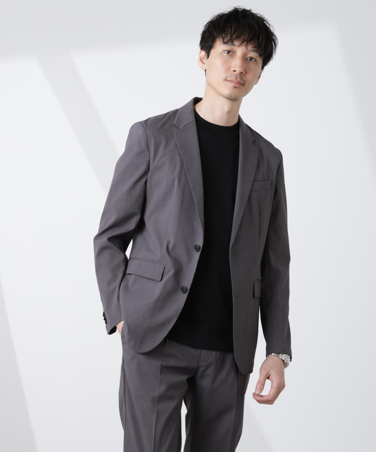 ｢Damerino｣TEXBRID(R)×ECOBLUEトロストレッチセットアップ 6685118206