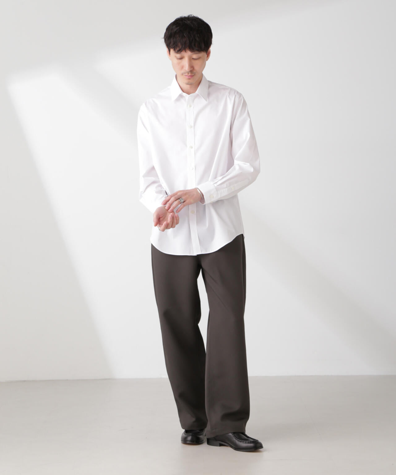 ESTENEIGE(R) レギュラーカラーシャツ 長袖/接触冷感 6685120225